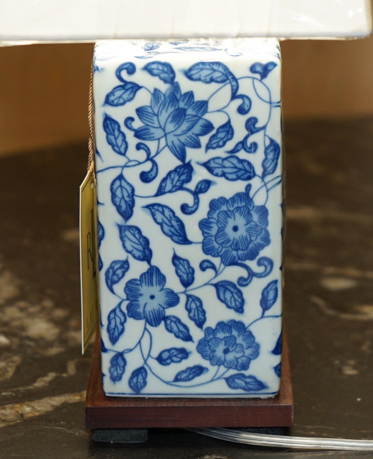 Lighting 1 Of 2 Brand New Ralph Lauren Porcelain Cobalt Vineyard Table Lamps photo