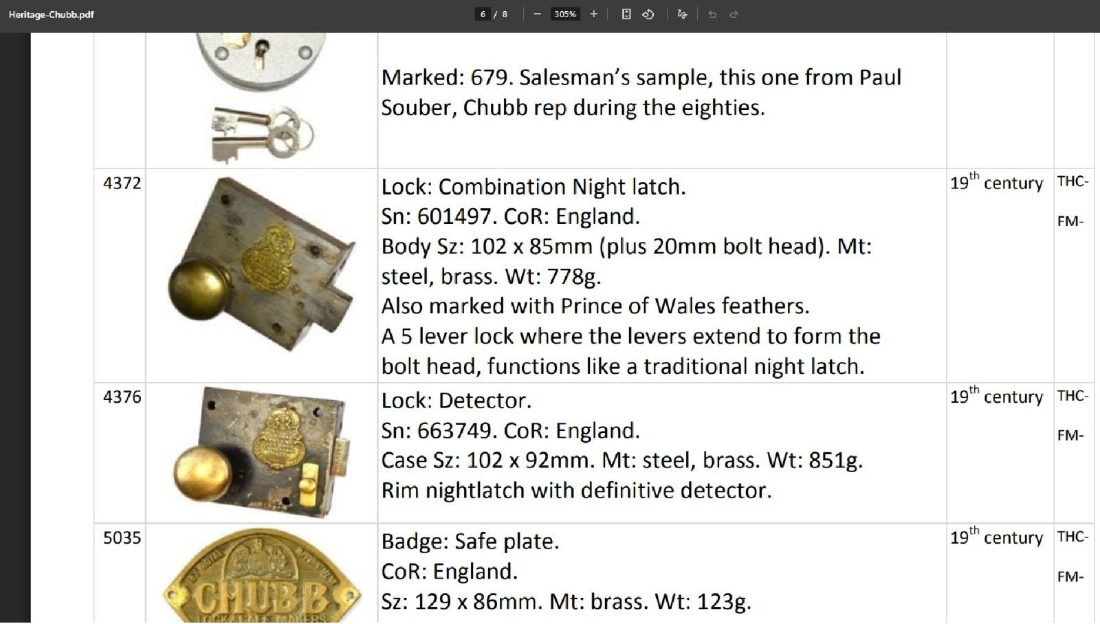 Stunning Antique Victorian Restored Brass Chubb And Son Coat Of Arms Door Lock photo for sale