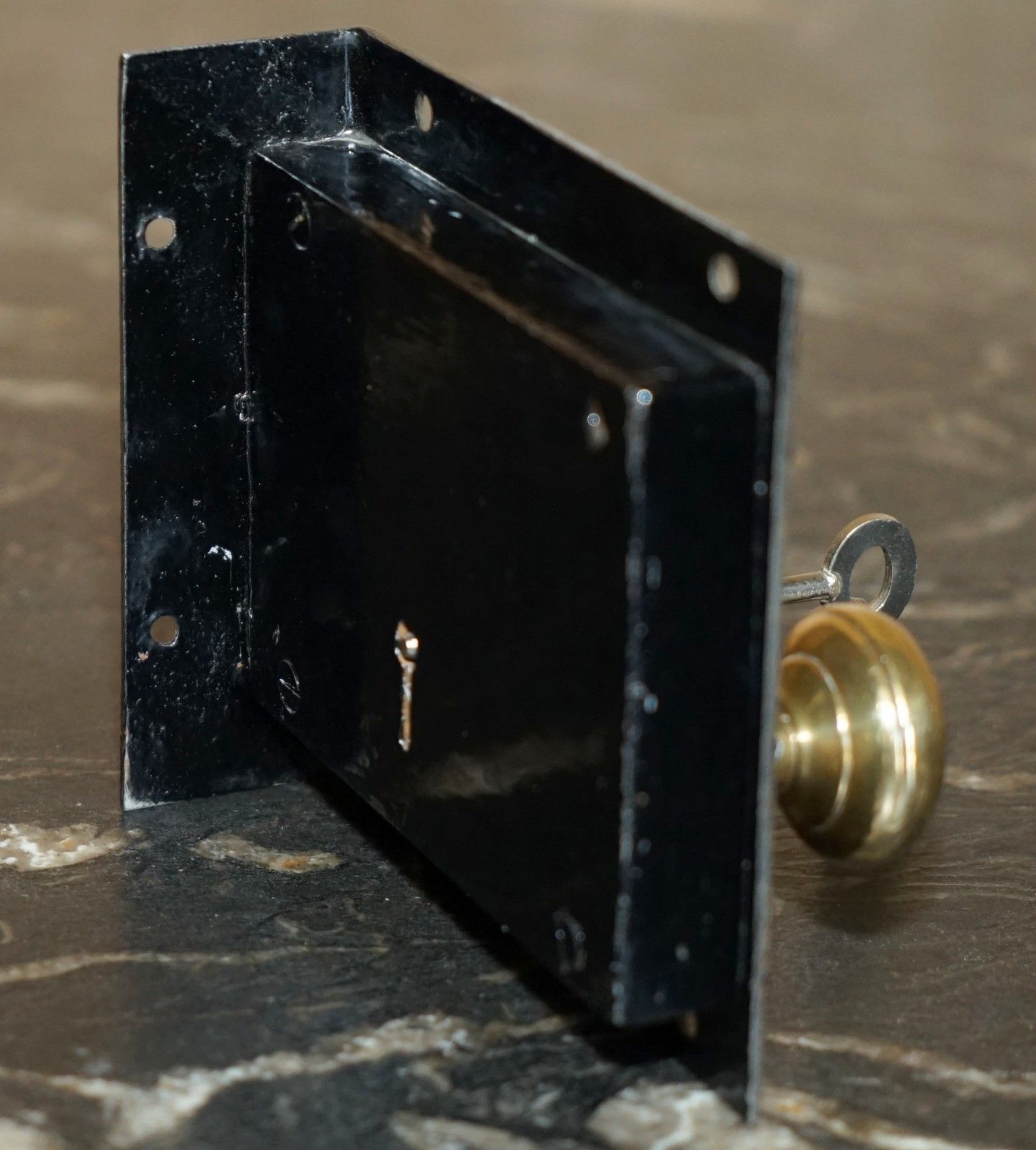 Home Fixtures Stunning Antique Victorian Restored Brass Chubb And Son Coat Of Arms Door Lock photo