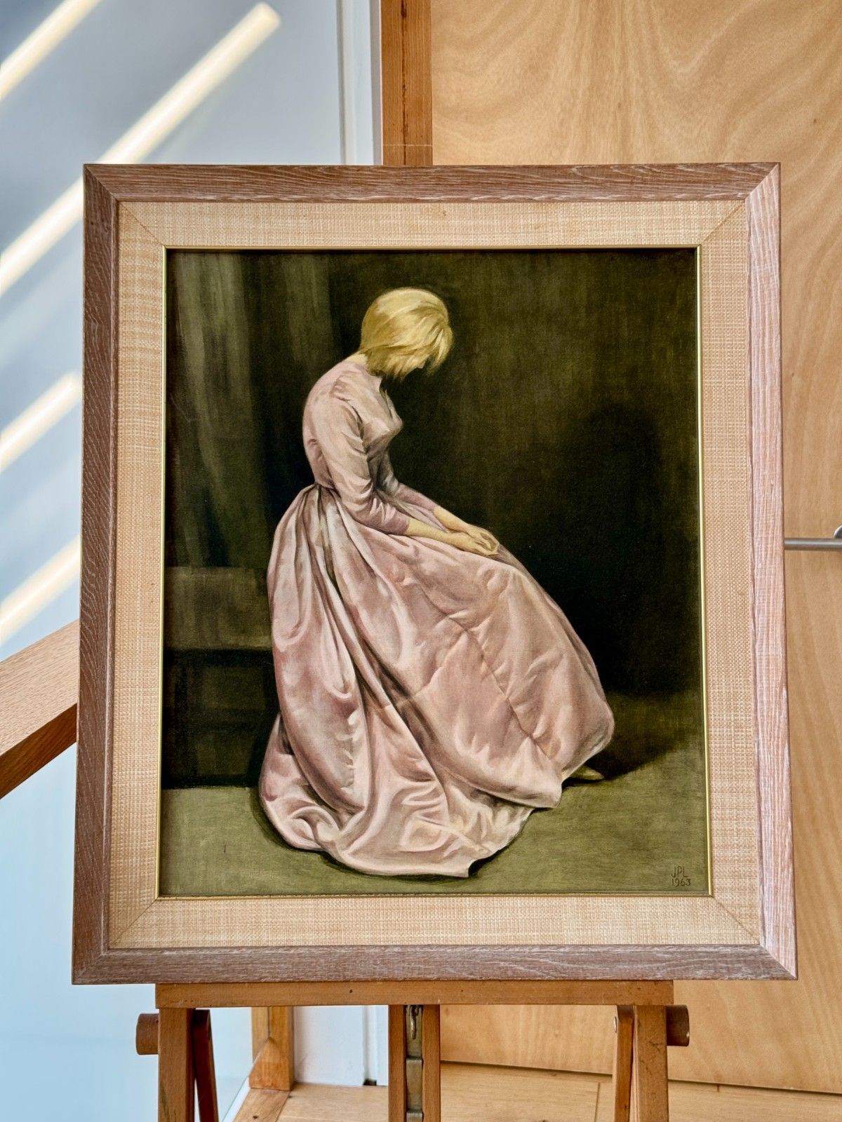 1960s Print ‘The Secret’ By Joanne Pemberton Longman In Original Frame