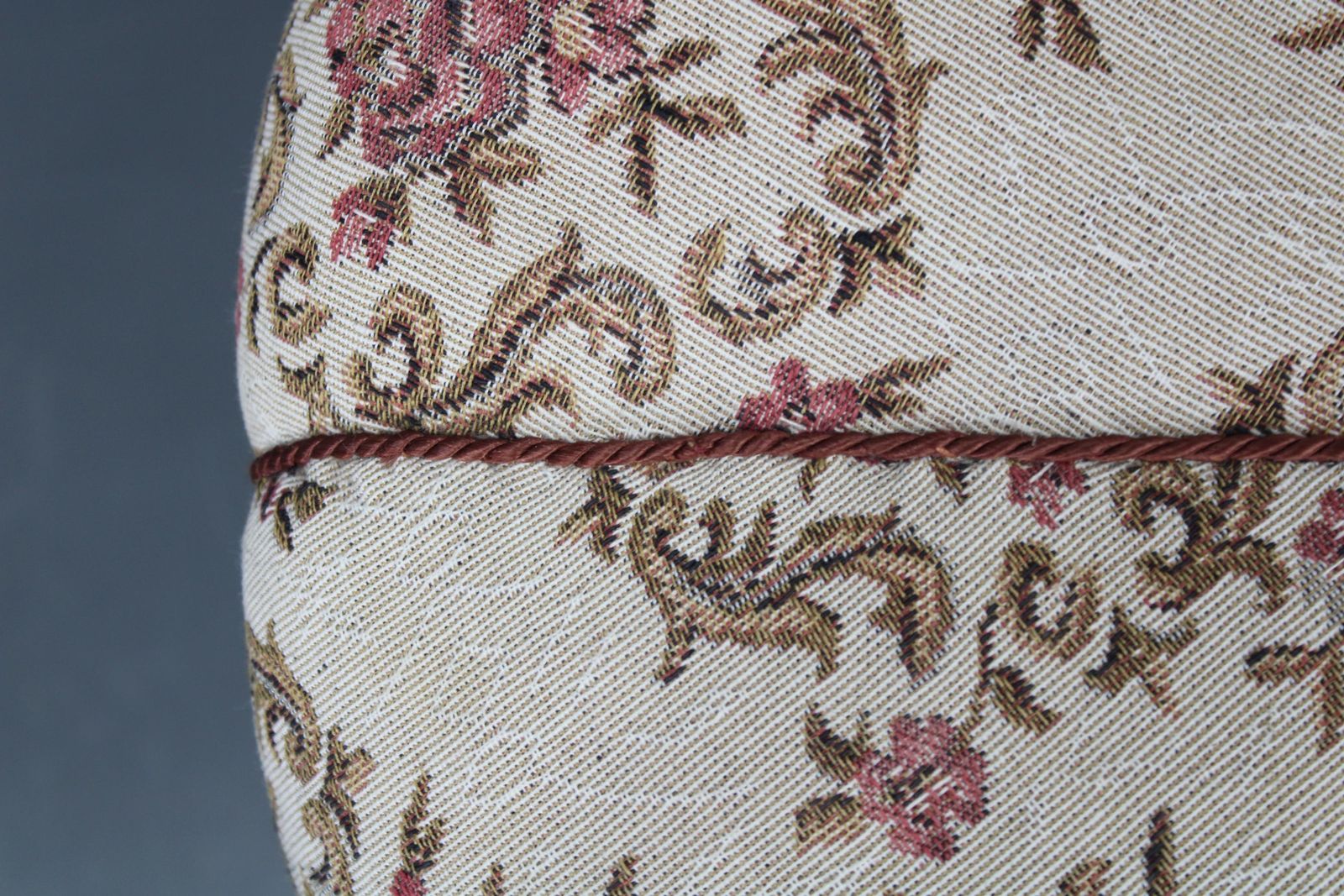 1930s Jindřich Halabala Art Deco Stool With Floral Upholstery, Czechoslovakia photo vintage