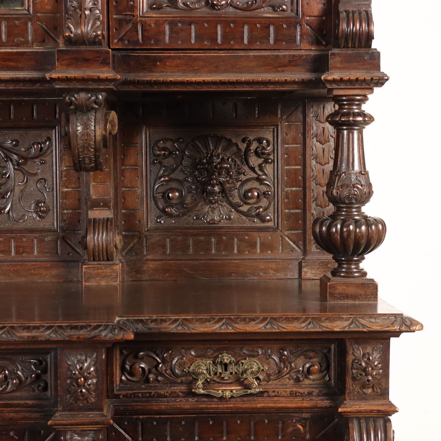 photo furniture Neo Renaissance Style Cupboard Wood XIX Century