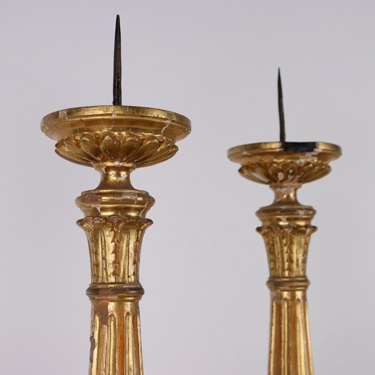 Antique Empire Candelabra Wood Europe XIX Century photo for sale