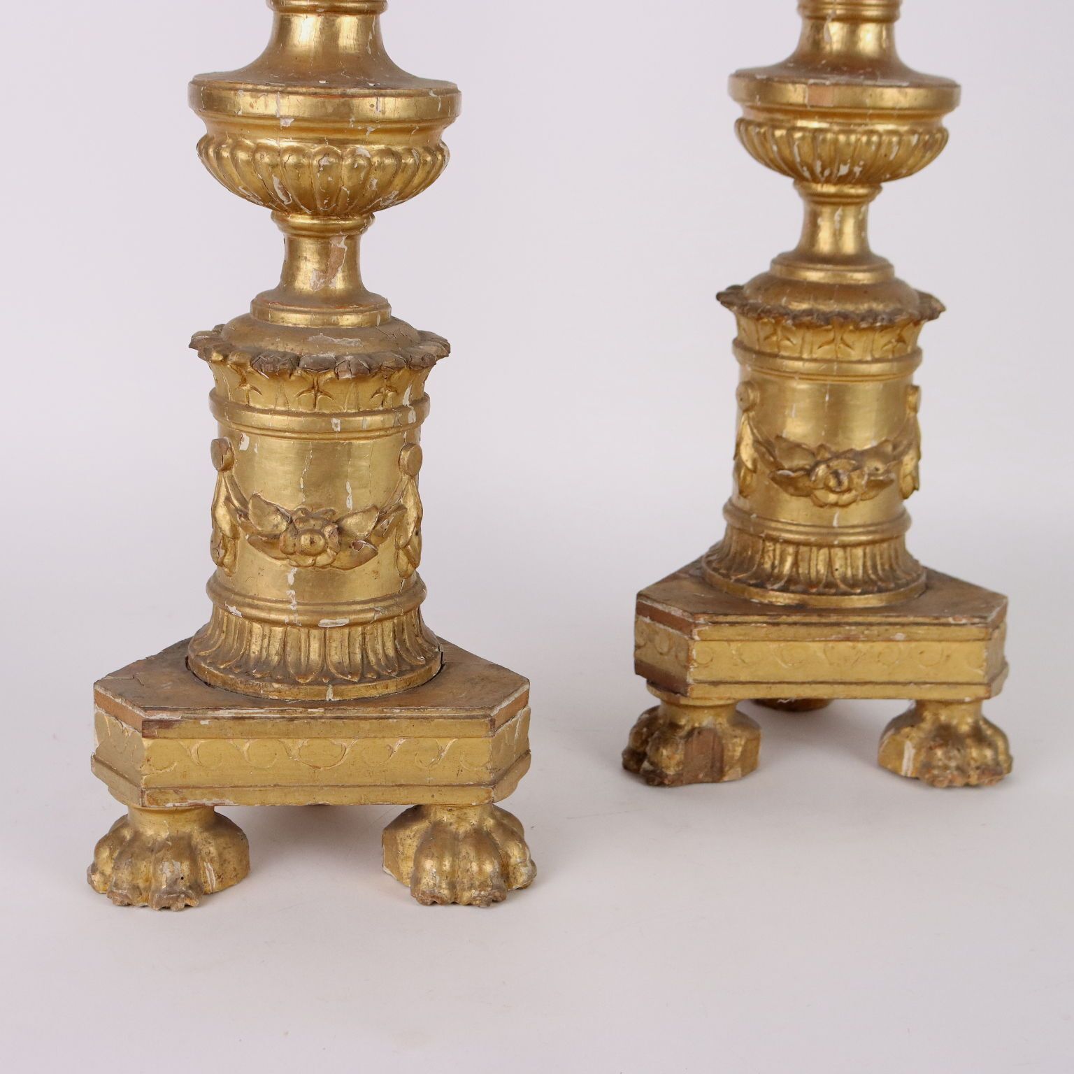 Antique Empire Candelabra Wood Europe XIX Century photo buy