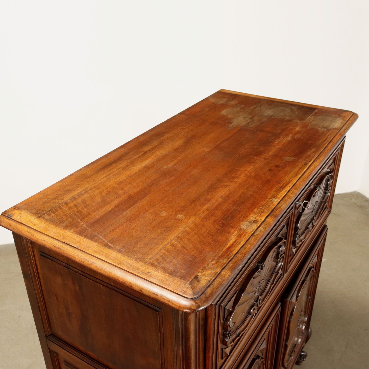 Antique Cupboard Provencal Style Walnut Piedmont XX Century photo Furniture