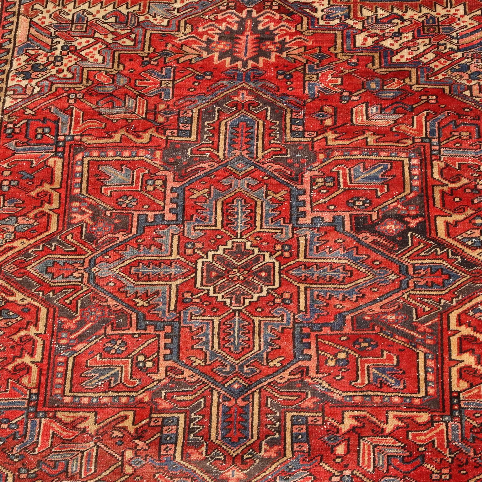 Antique Asian Carpet Cotton Hand Knotted 106 X 87 In photo Textiles