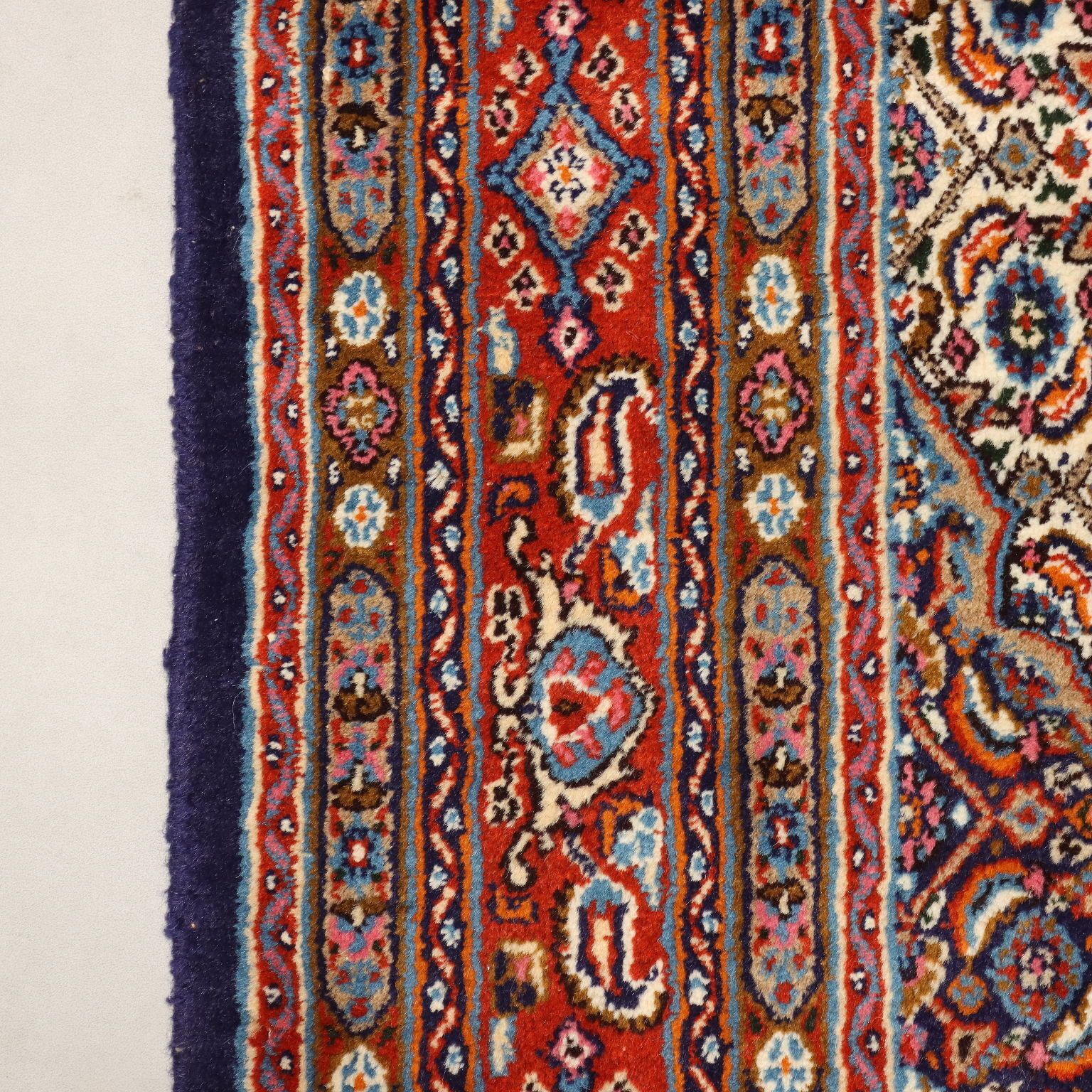 Antique Asian Carpet Cotton Wool Heavy Knot 81 X 59 In photo vintage