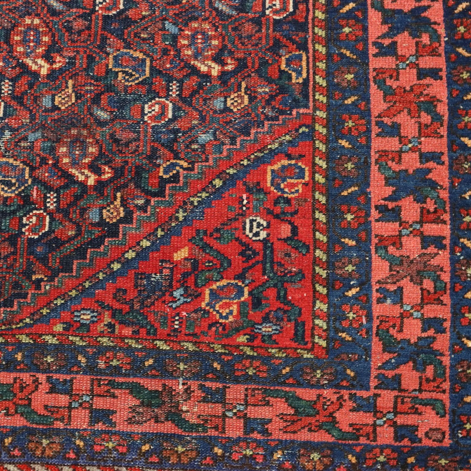 Antique Asian Carpet Cotton Wool Heavy Knot 59 X 40 In photo 260.0