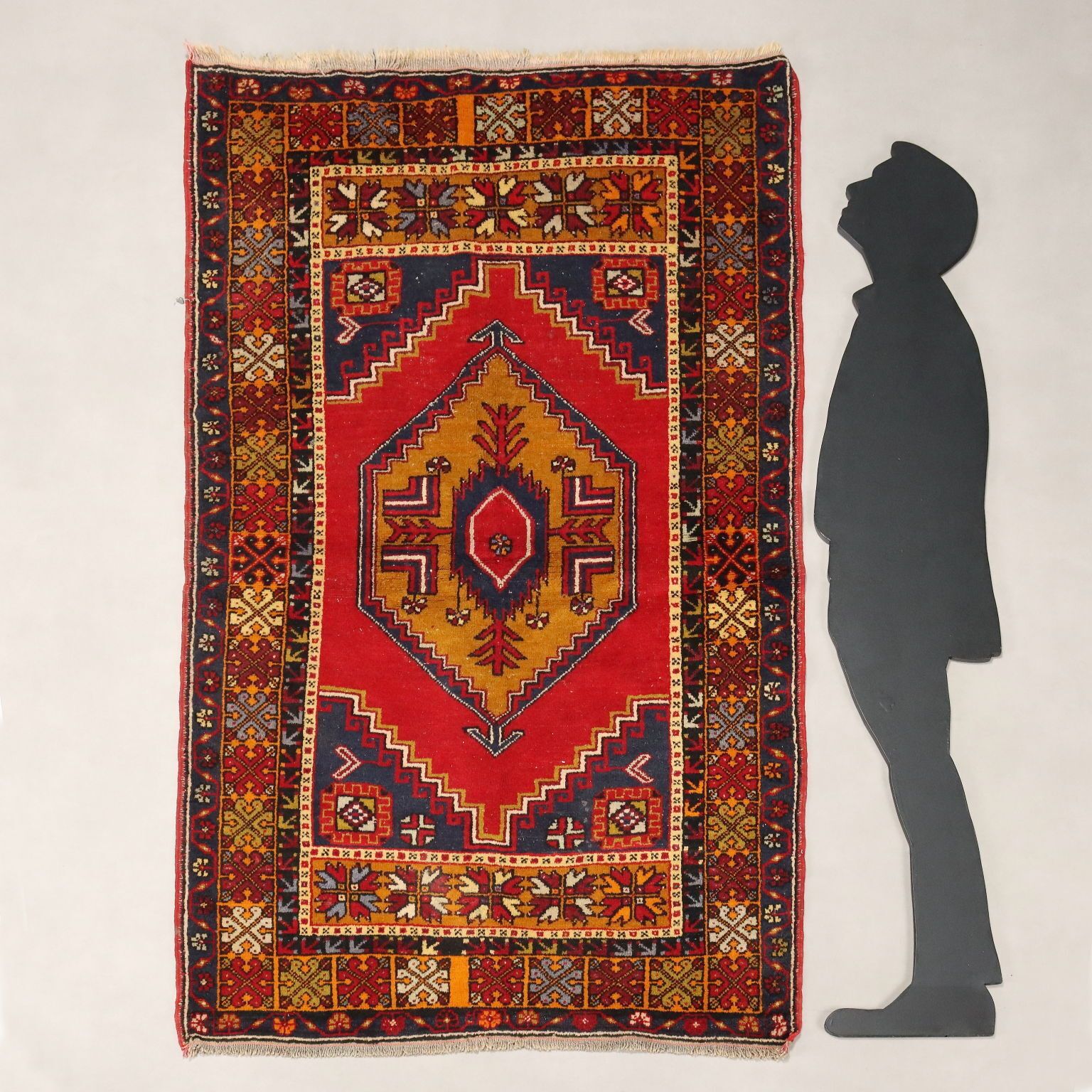 Antique Jorun Carpet Cotton Wool Thin Knot Turkey 75 X 46 In photo furniture