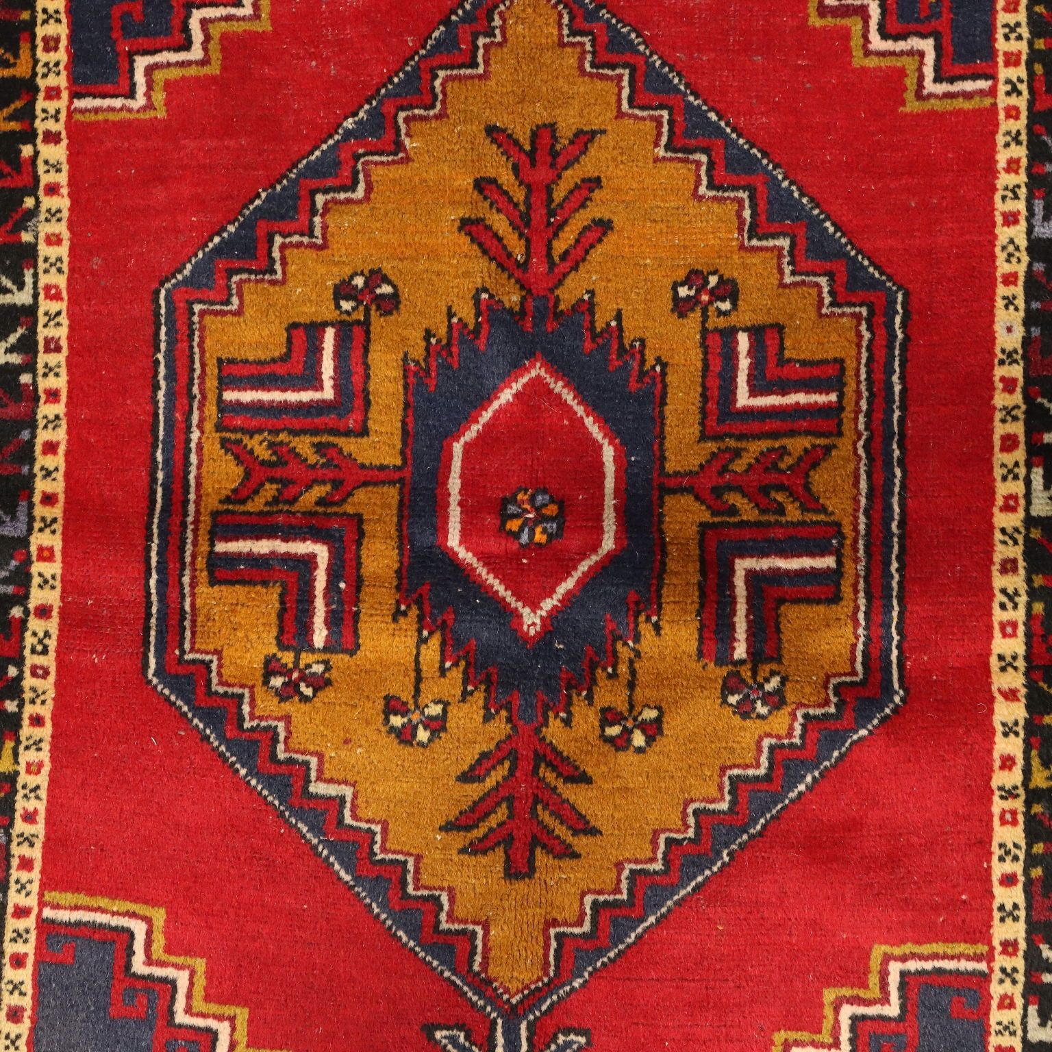 Antique Jorun Carpet Cotton Wool Thin Knot Turkey 75 X 46 In photo Textiles