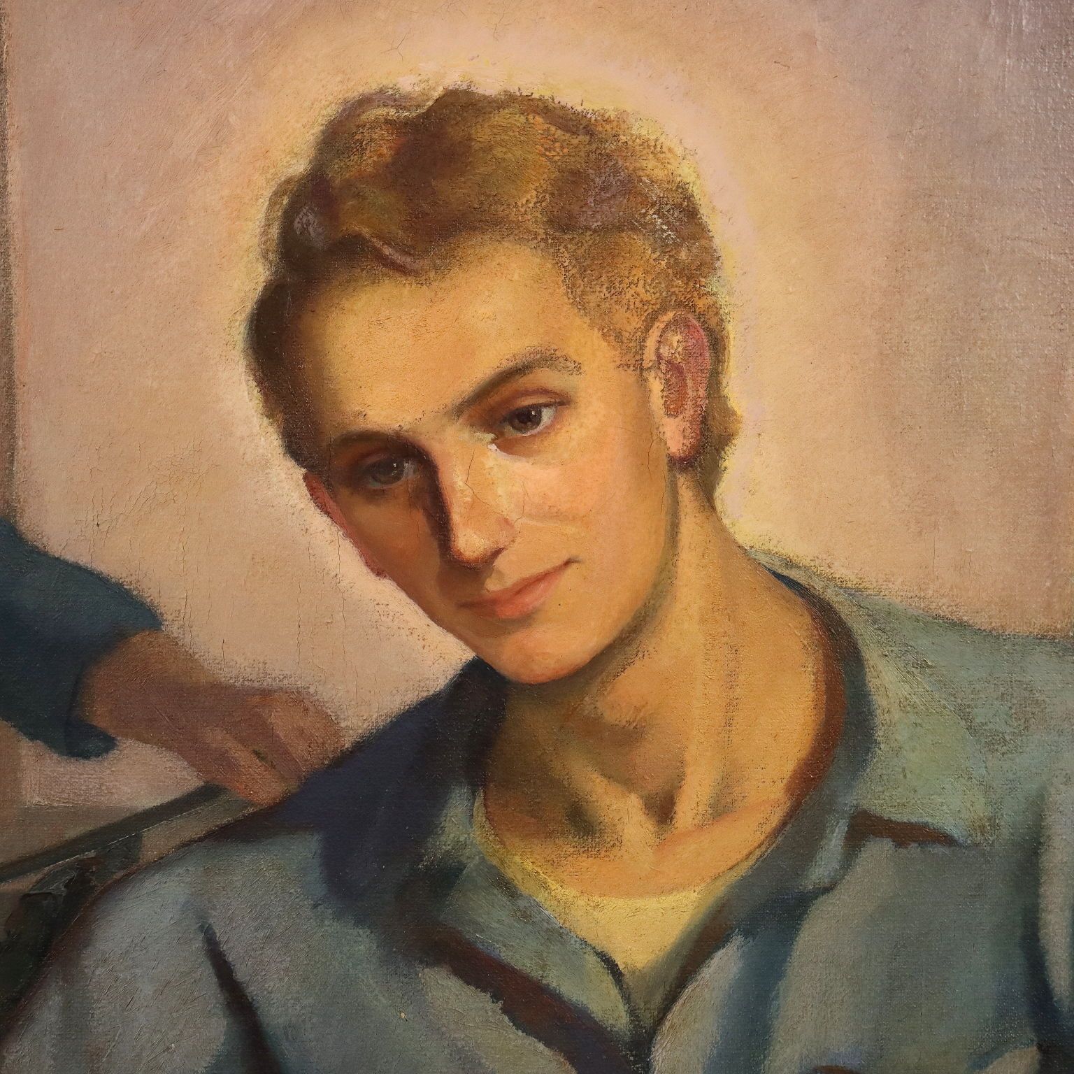 Modern Painting Signed Mario Venzo Oil On Canvas Italy 1950 photo Art