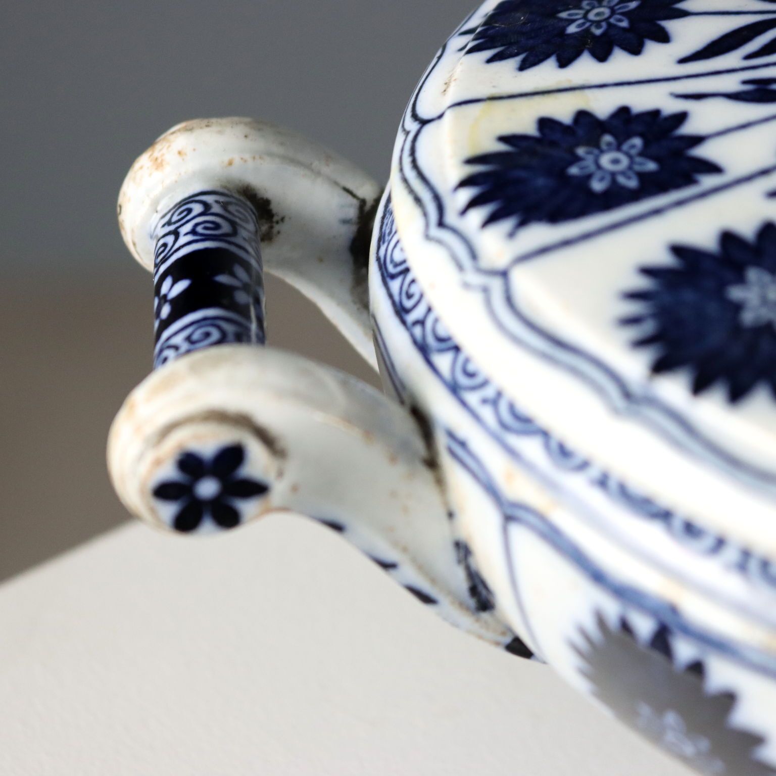 Antique Vegetable Bowl Porcelain Minton Manufacture England '800 photo for sale