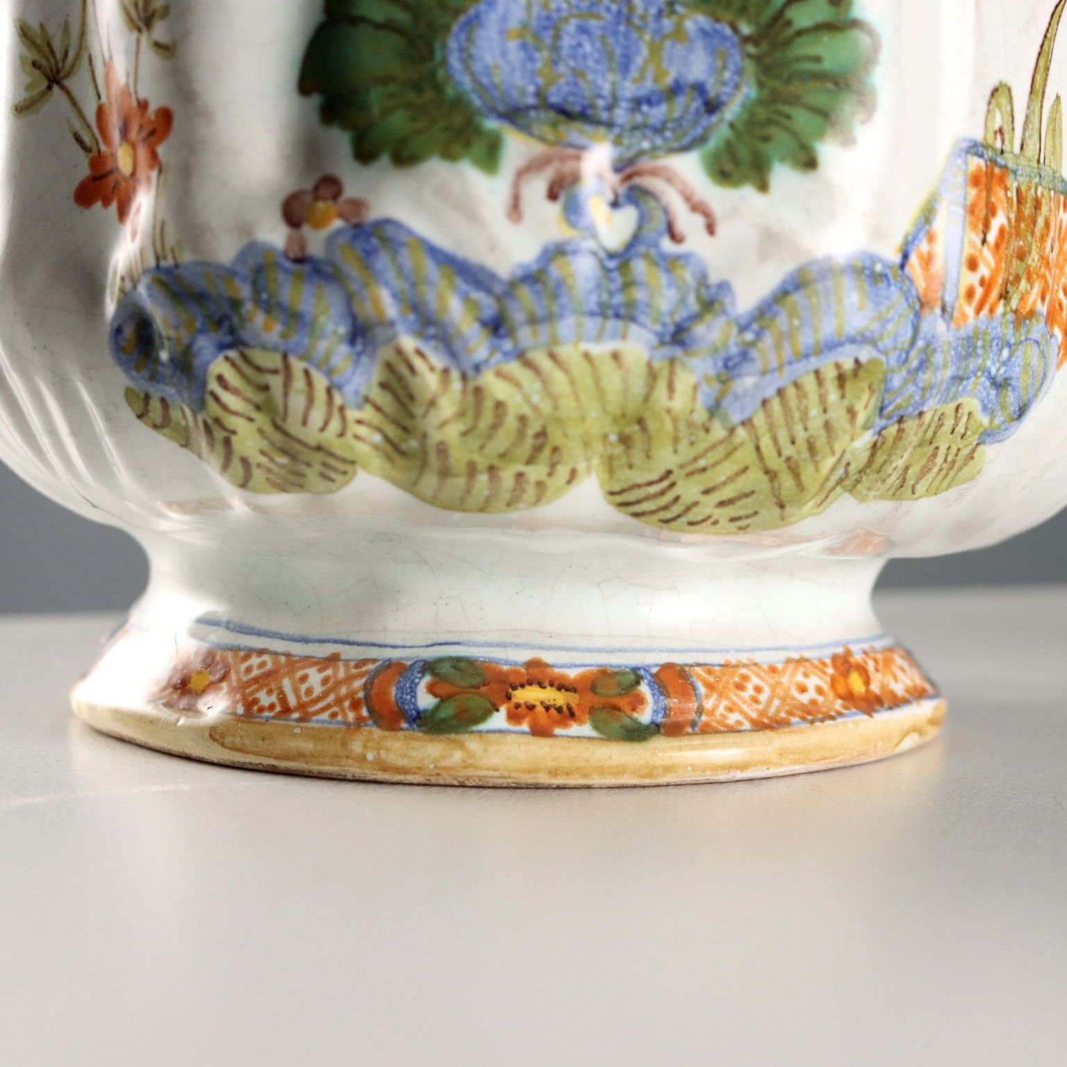 Antique Majolica Cooler Manifattura Di Faenza Italy XIX Century photo 190.0
