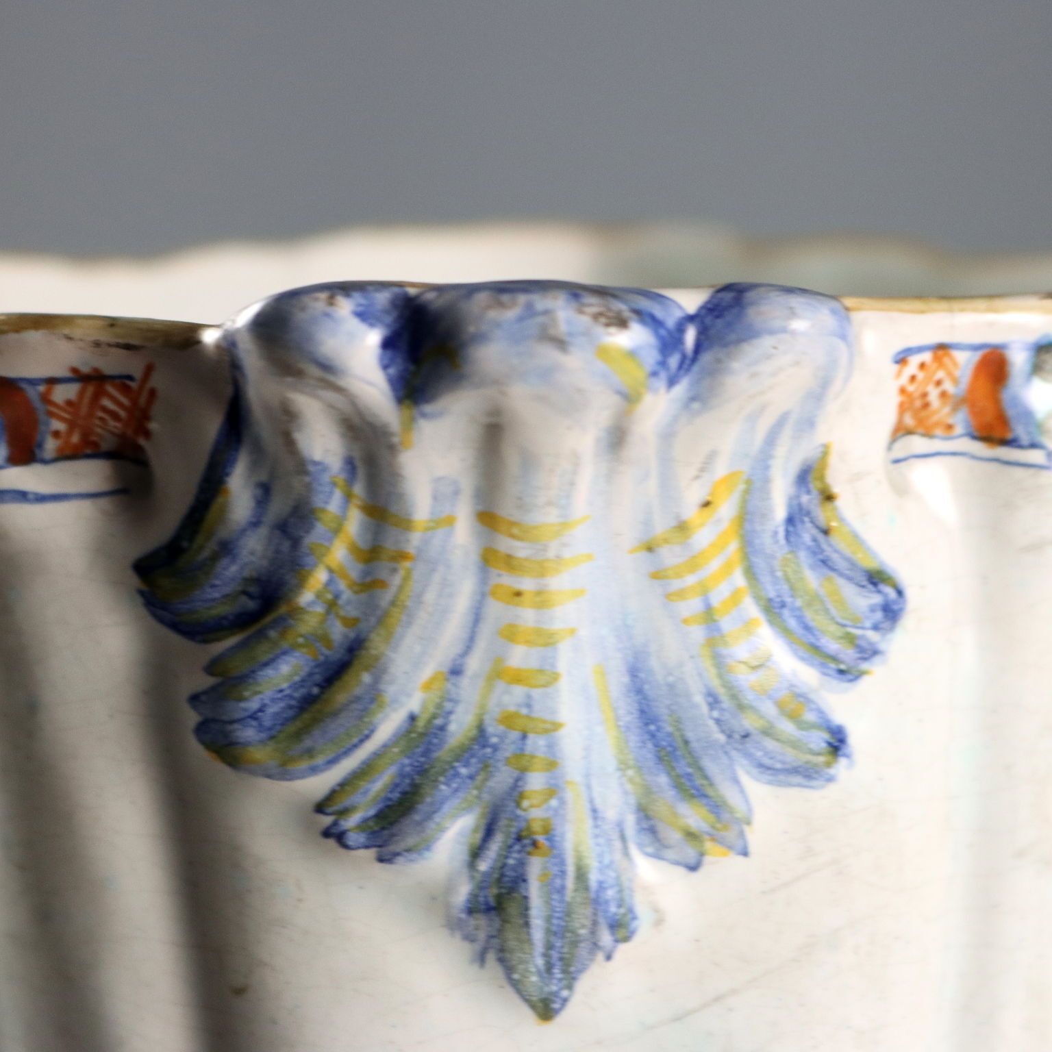 Antique Majolica Cooler Manifattura Di Faenza Italy XIX Century photo vinterior