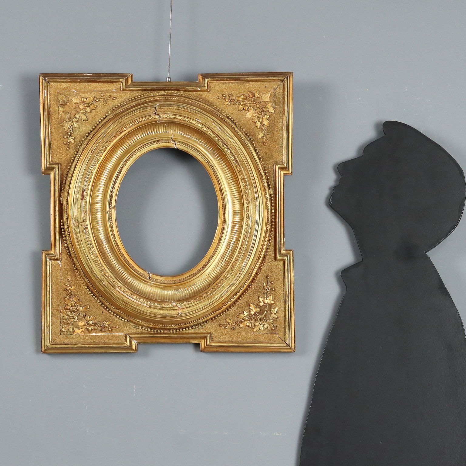 Antique Frame Gilded Carved Fir Italy Early XIX Century photo furniture
