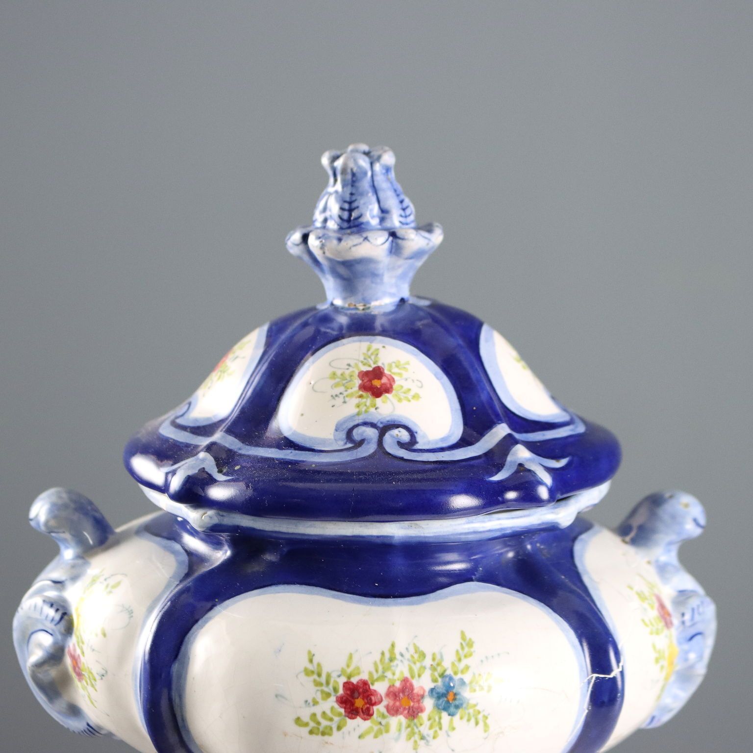 Antique Pharmacy Jug Ceramic F.Lli Minardi XIX Century photo for sale