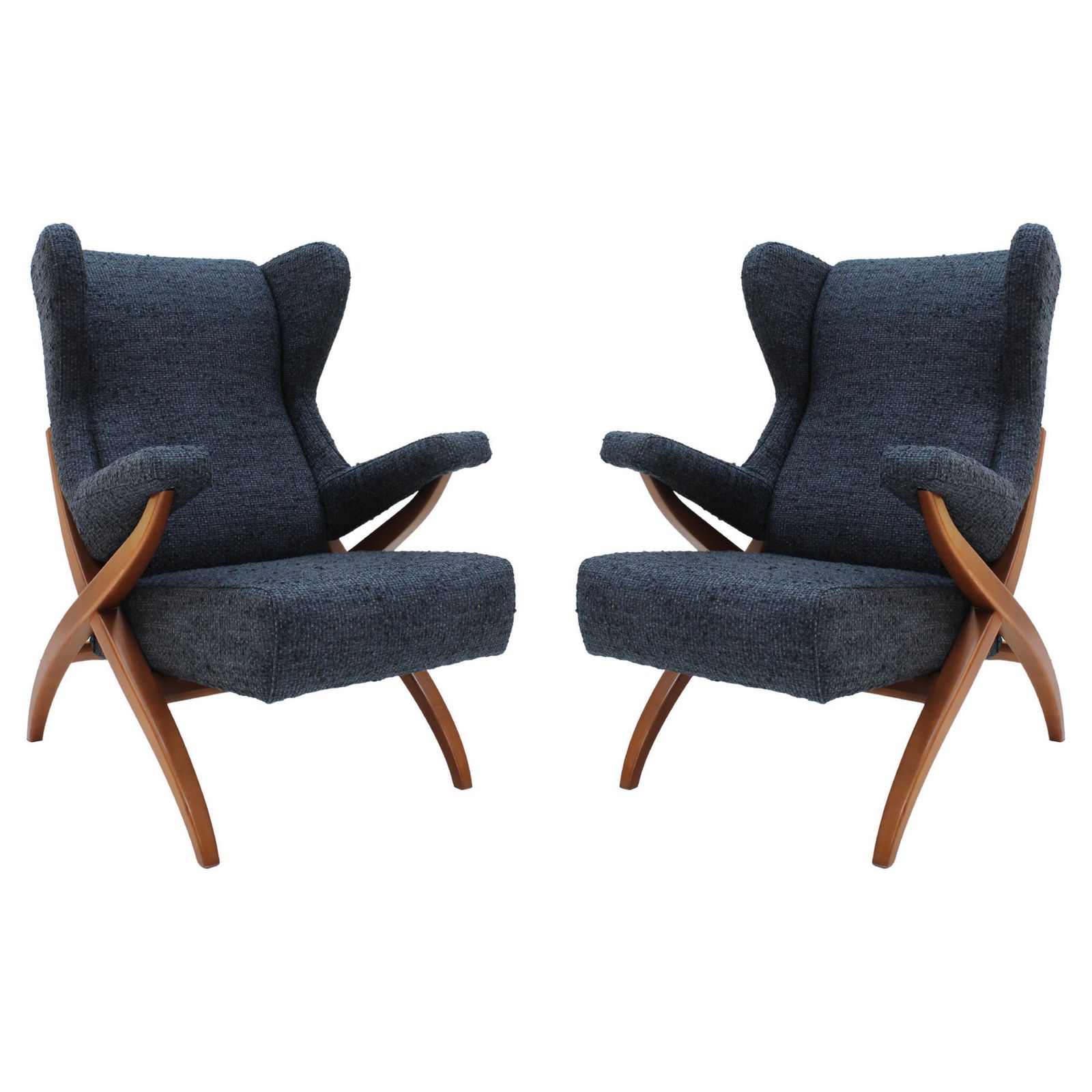Modern Italian Mid Century Fiorenza Armchairs Designed By Franco Albini, 1950