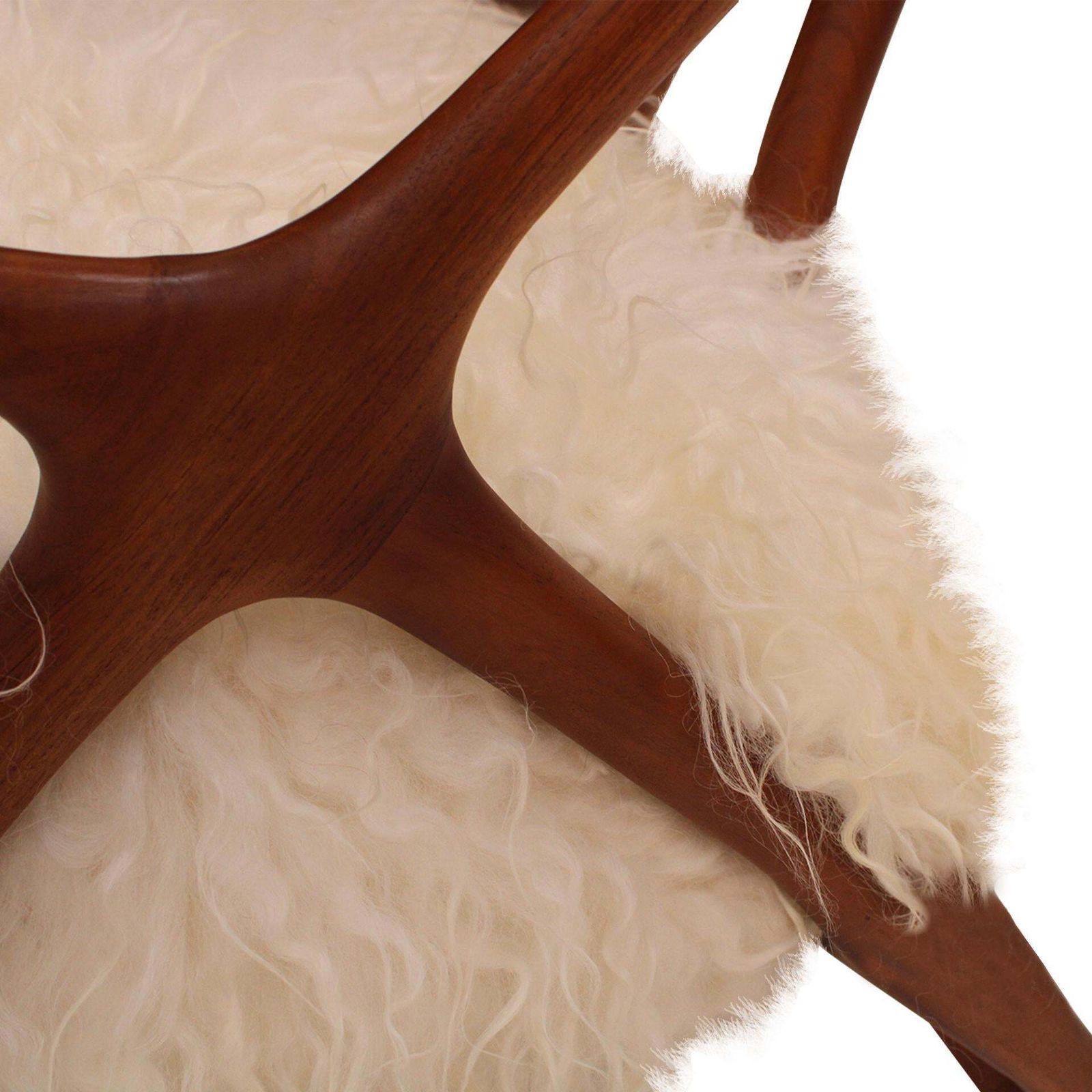 Pair Of Sculptural Wooden Armchairs, Italy photo vintage