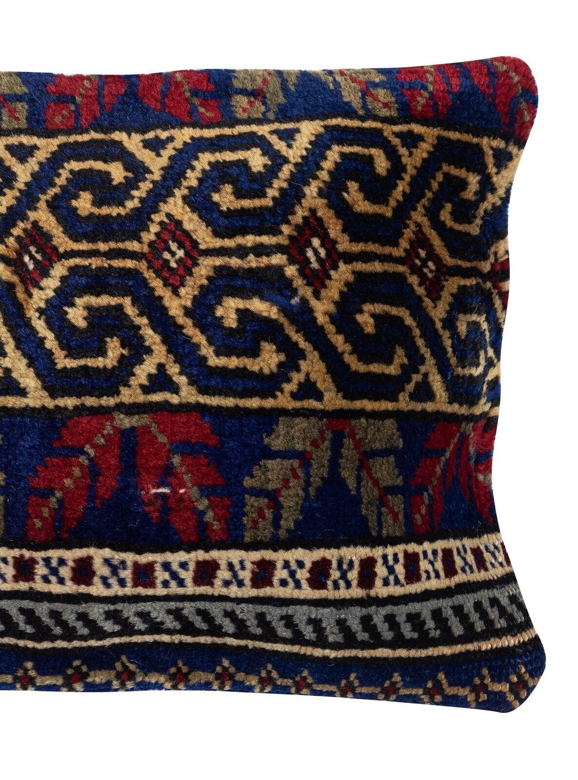 13"X20" Vintage Turkish Cushion Cover. Handknotted Rug Pillow. Throw Pillow photo for sale