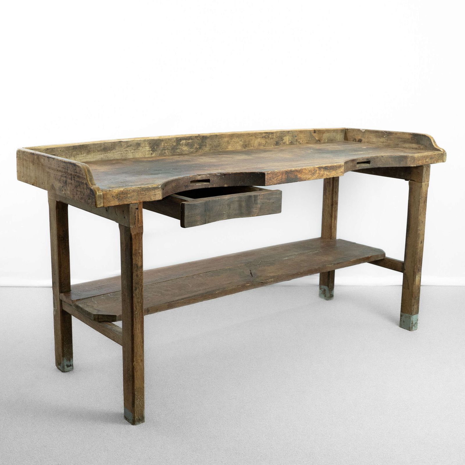 Antique Chestnut Jewellers Bench / Desk photo furniture