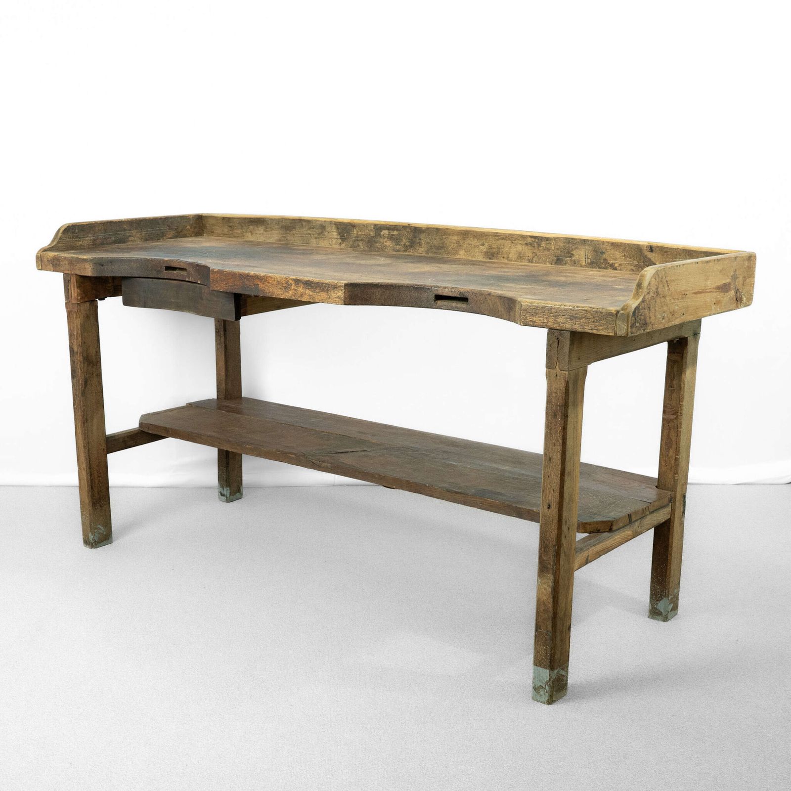 photo furniture Antique Chestnut Jewellers Bench / Desk