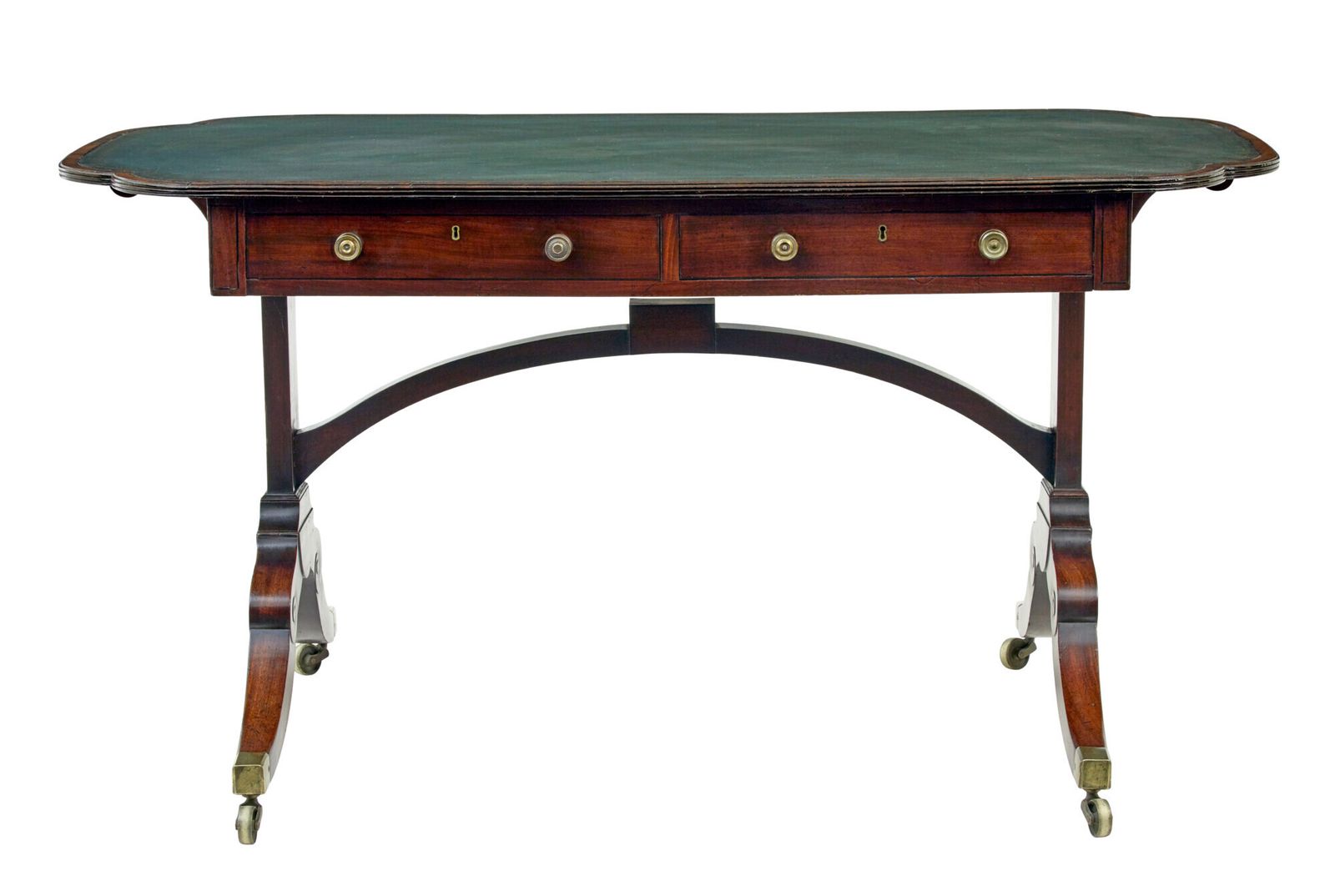 19th Century Early Victorian Leather Top Writing Table photo vinterior