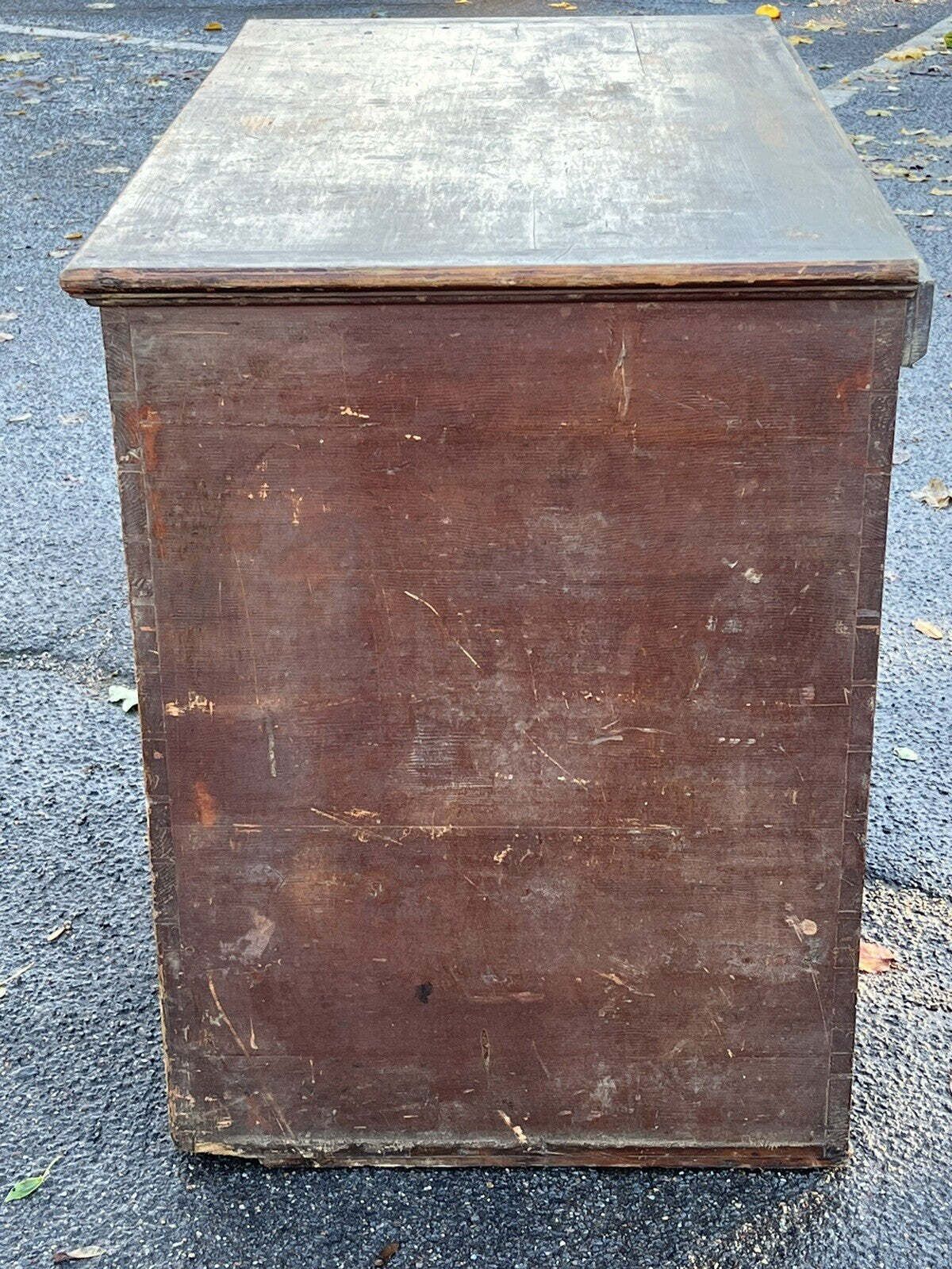 Georgian Pine Trunk / Chest, 2 Drawers, Large In Size. Lots Of Storage. photo Furniture