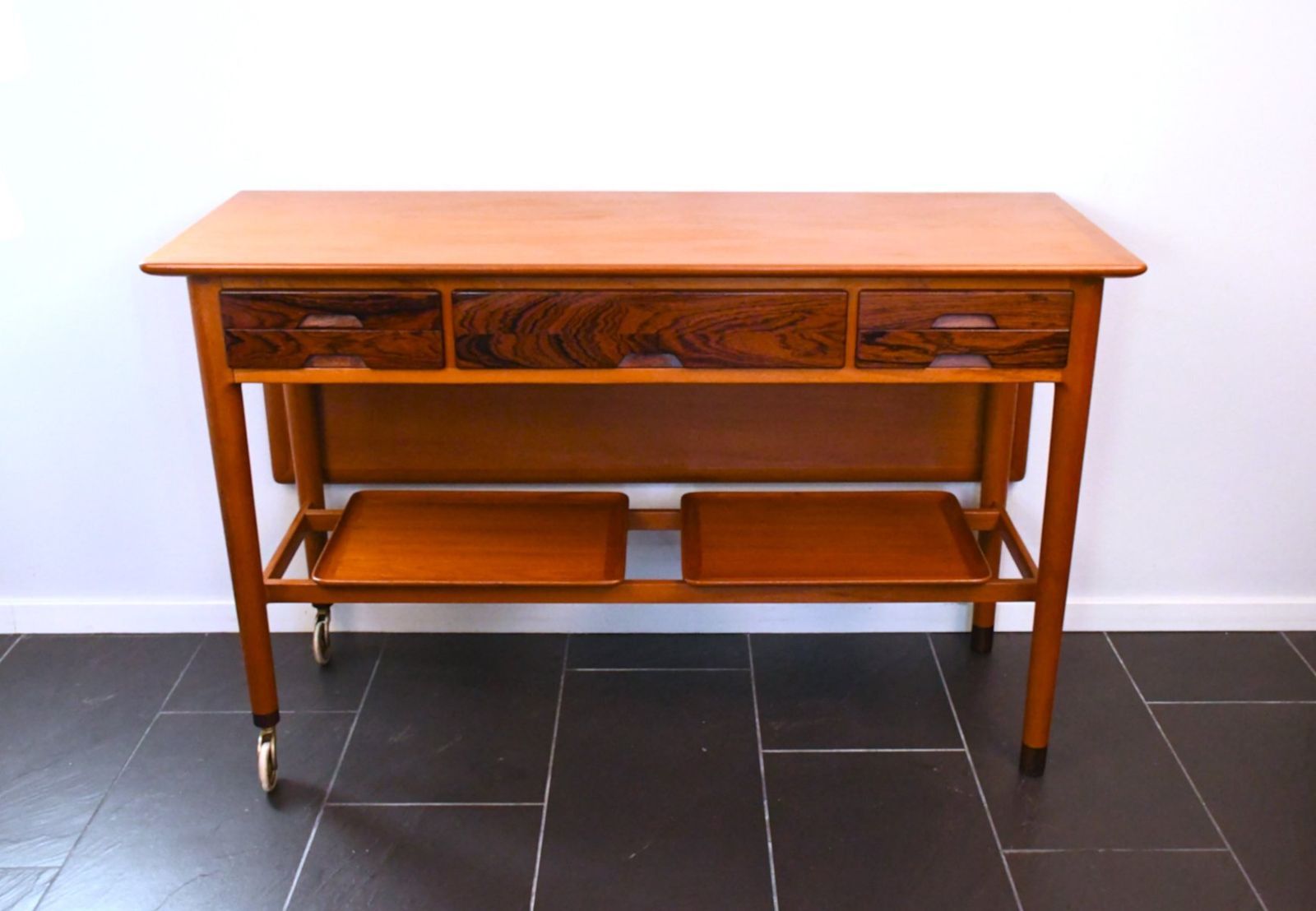 Swedish Modern Foldable Serving Sideboard By Christian Fallesen For Nordiska Kompaniet, 1940s photo furniture