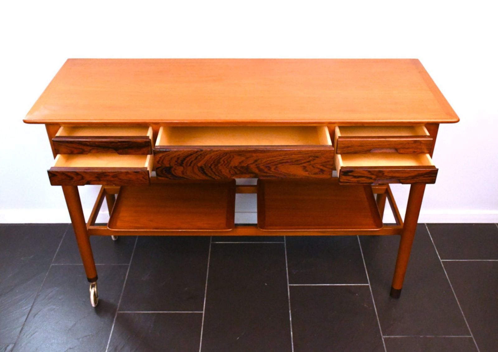 Swedish Modern Foldable Serving Sideboard By Christian Fallesen For Nordiska Kompaniet, 1940s photo Furniture