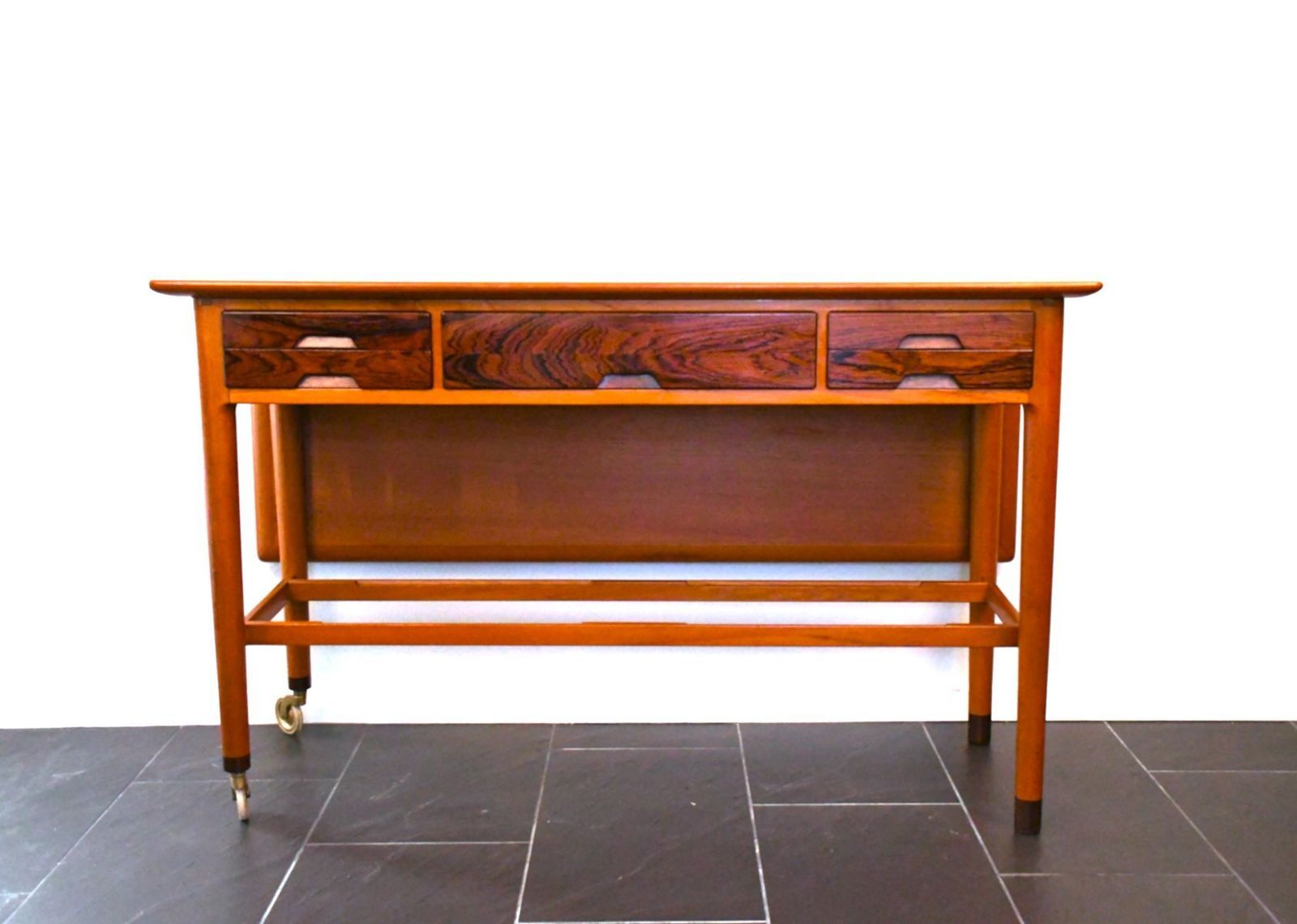 Swedish Modern Foldable Serving Sideboard By Christian Fallesen For Nordiska Kompaniet, 1940s photo vinterior
