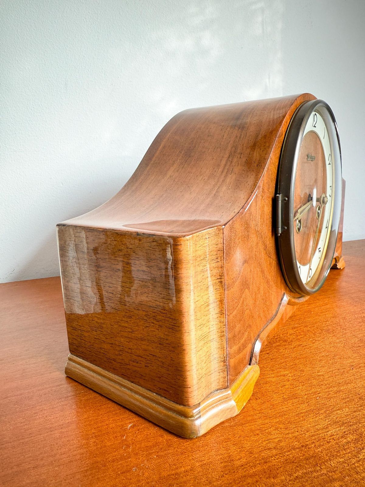 Vintage Kieninger Tafel  / Schoorsteenklok · Jaren 1950 · Mid Century · Duitsland · Kienzle · Fhs · Slinger photo vintage