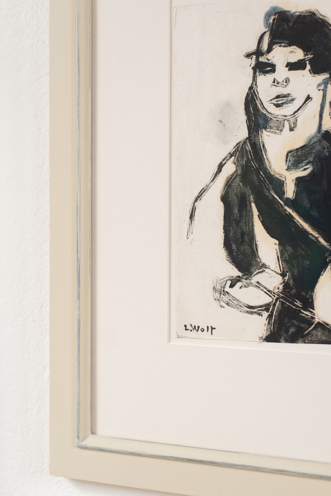 Mid Century Wood Block And Painted Work By Lotte Wolf Koch (1909 1977) photo Art