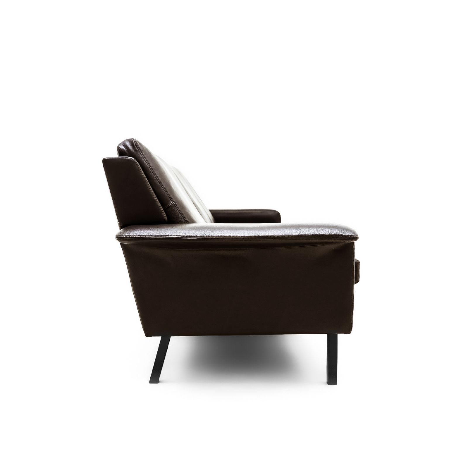 Danish Mid Century 1960s Model 3330 Arne Vodder 3 Seat Leather Sofa For Fritz Hansen photo 4750.0
