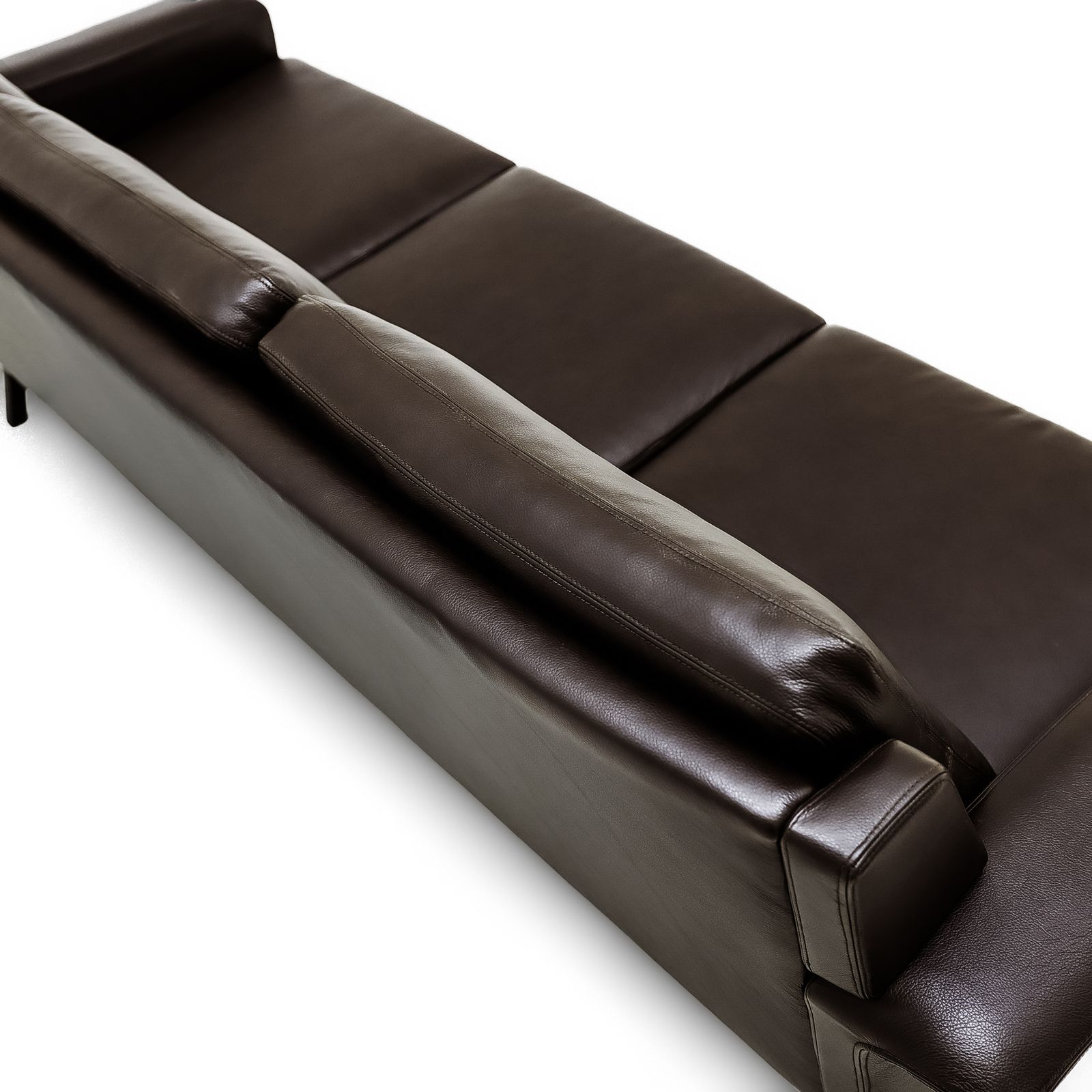 photo furniture Danish Mid Century 1960s Model 3330 Arne Vodder 3 Seat Leather Sofa For Fritz Hansen