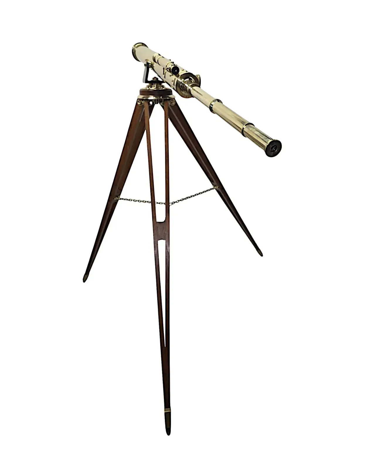 A Very Rare 19th Century Four Inch Diameter Telescope By 'Steward Of London' photo vinterior