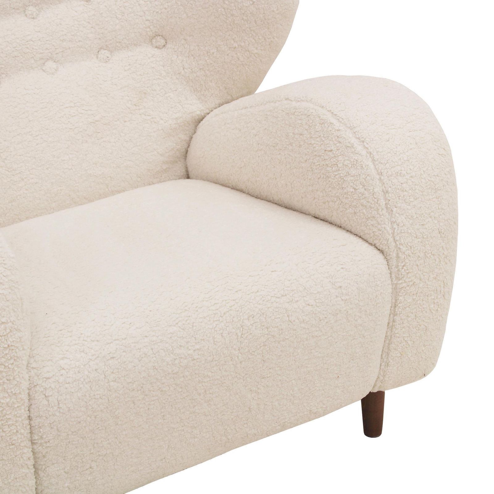 Pair Of Wool And Solid Wood Armchairs From The Late 20th Century, Norway photo vintage