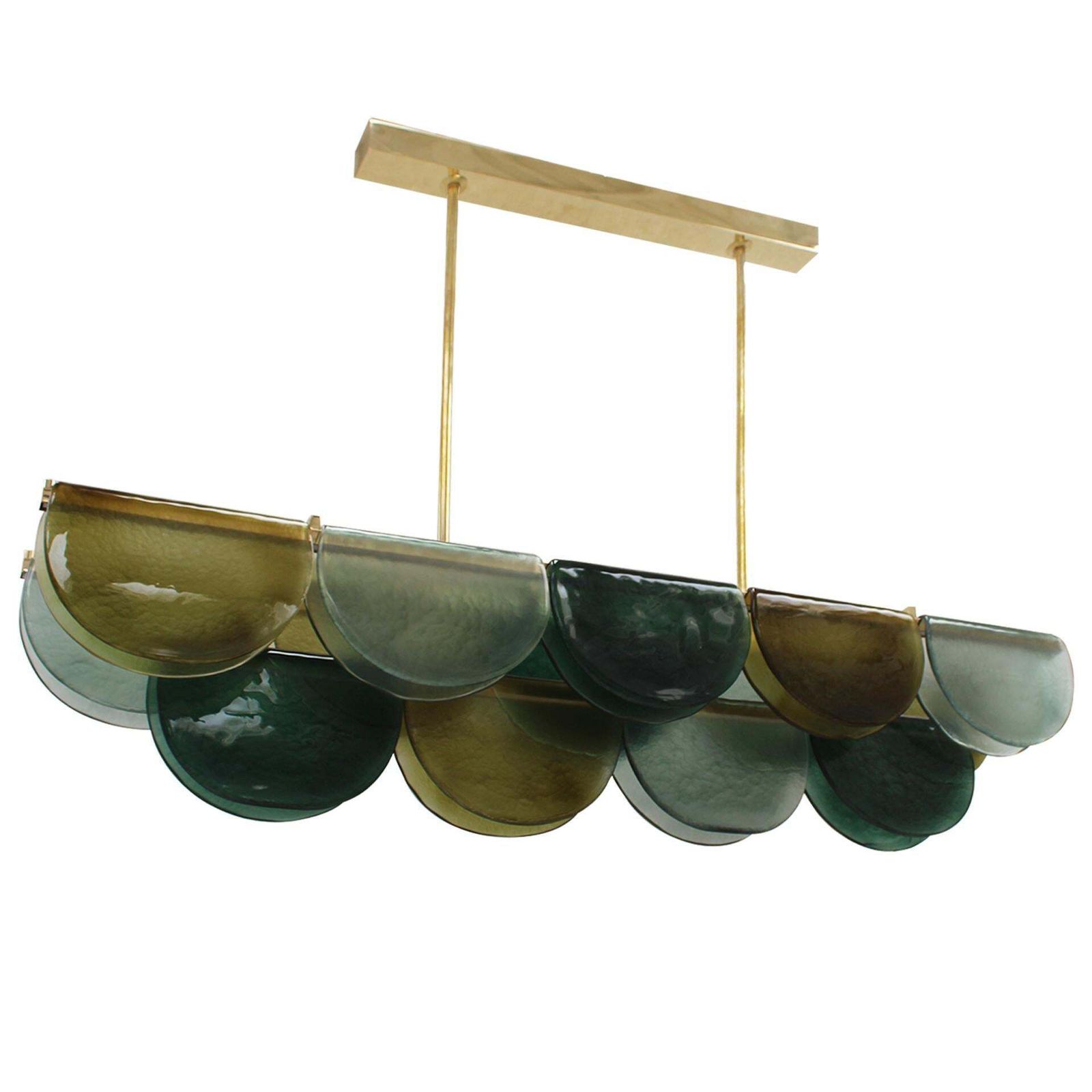 Long Ceiling Lamp Made Of Murano Glass, Italy photo for sale