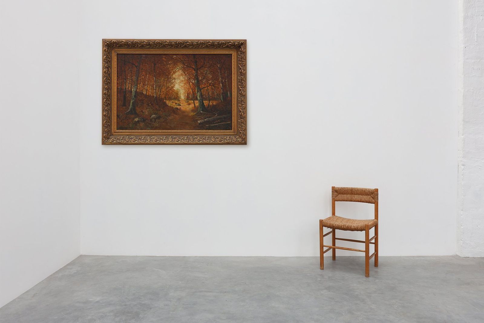French Artist, Forest, 1926, Oil On Canvas, Framed photo furniture