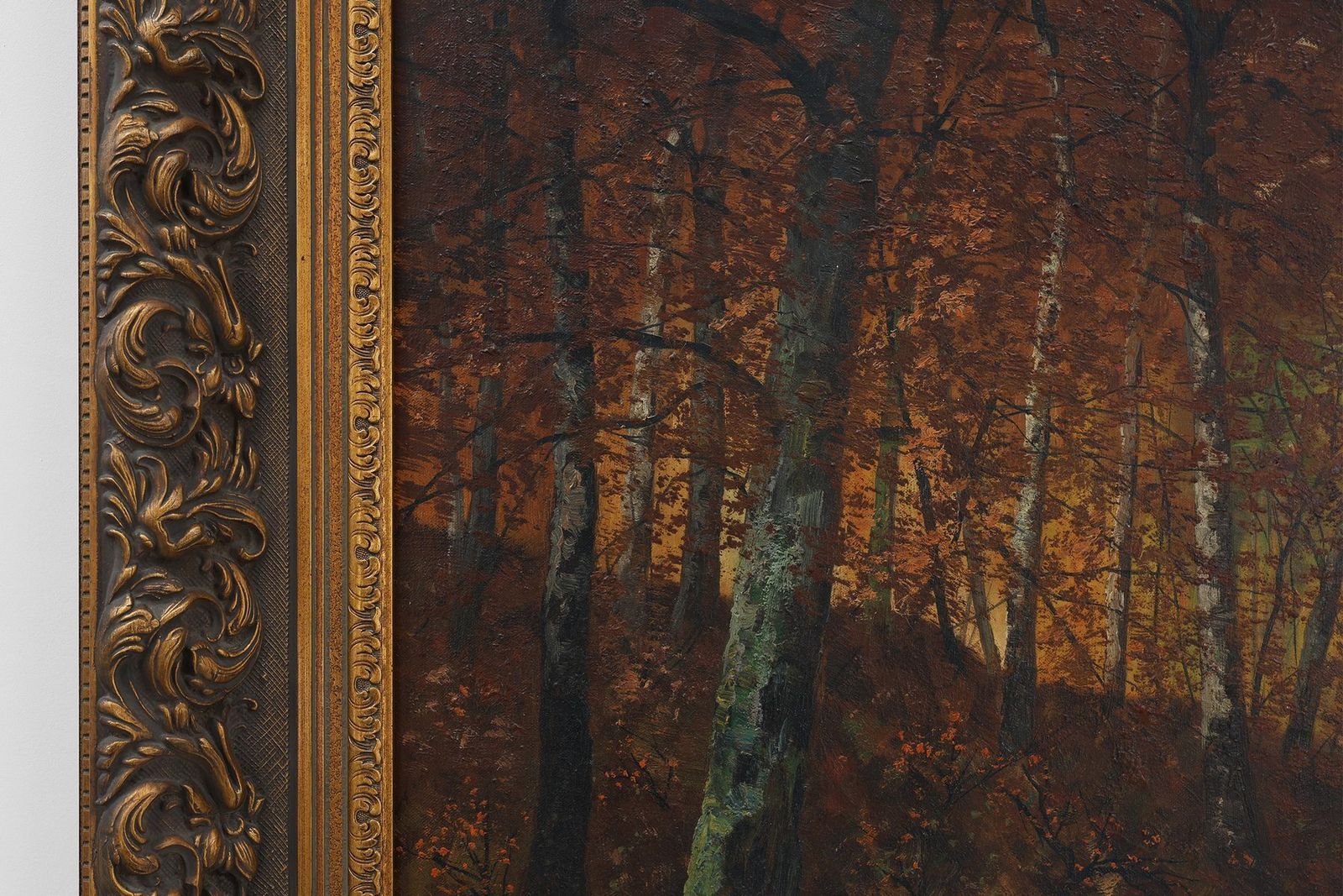 French Artist, Forest, 1926, Oil On Canvas, Framed photo Art