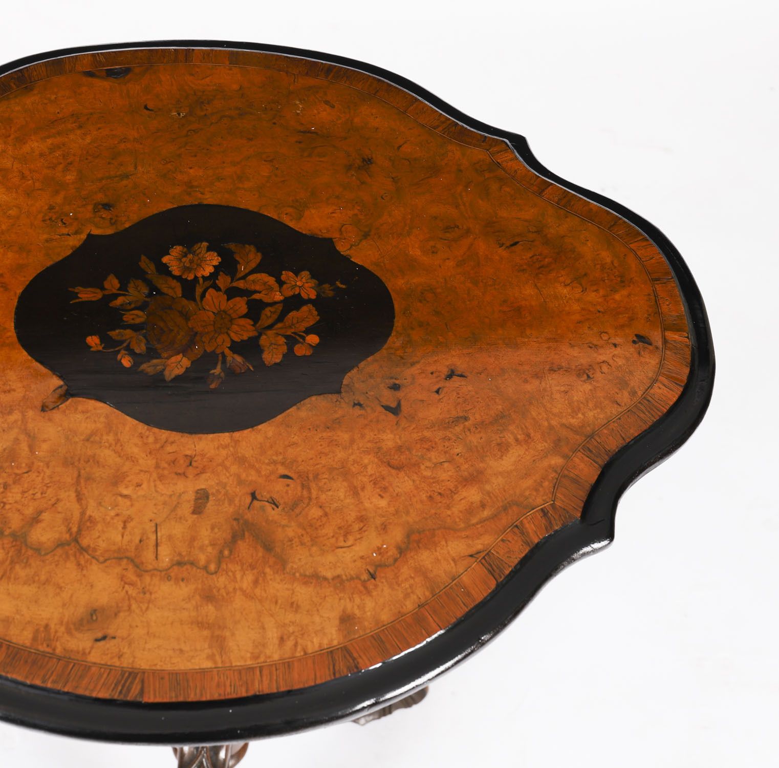 Victorian Burr Walnut Wine / Occasional Table C.1860 19th C photo buy