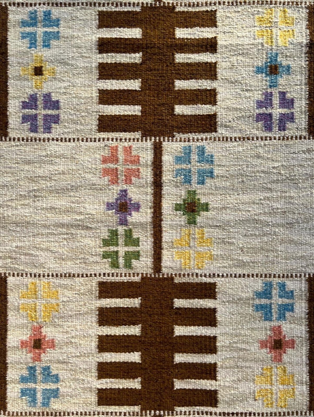 1960's Swedish Flatweave By Alice Wallebäck photo for sale