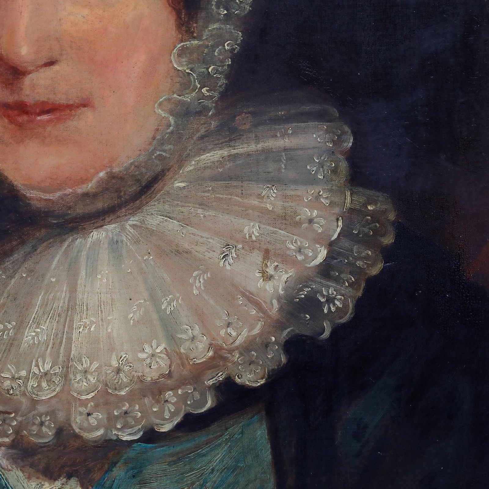 Framed 19th Century Oil Portrait Of Mrs Christie photo Art