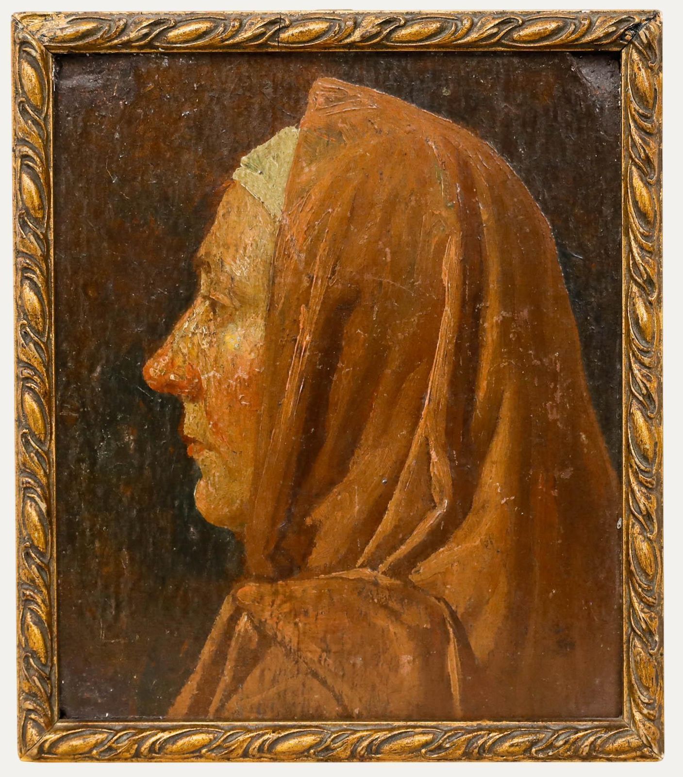 Attrib. Jan Dunselman (1863 1931) Framed Oil, Woman In Profile