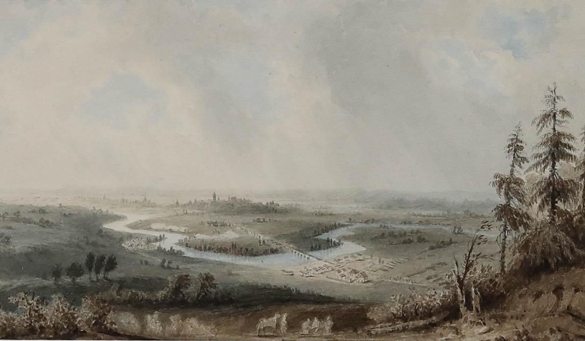 After Giuseppe Pietro Bagetti (1764 1831) Watercolour, The Battle Of Znaim photo furniture
