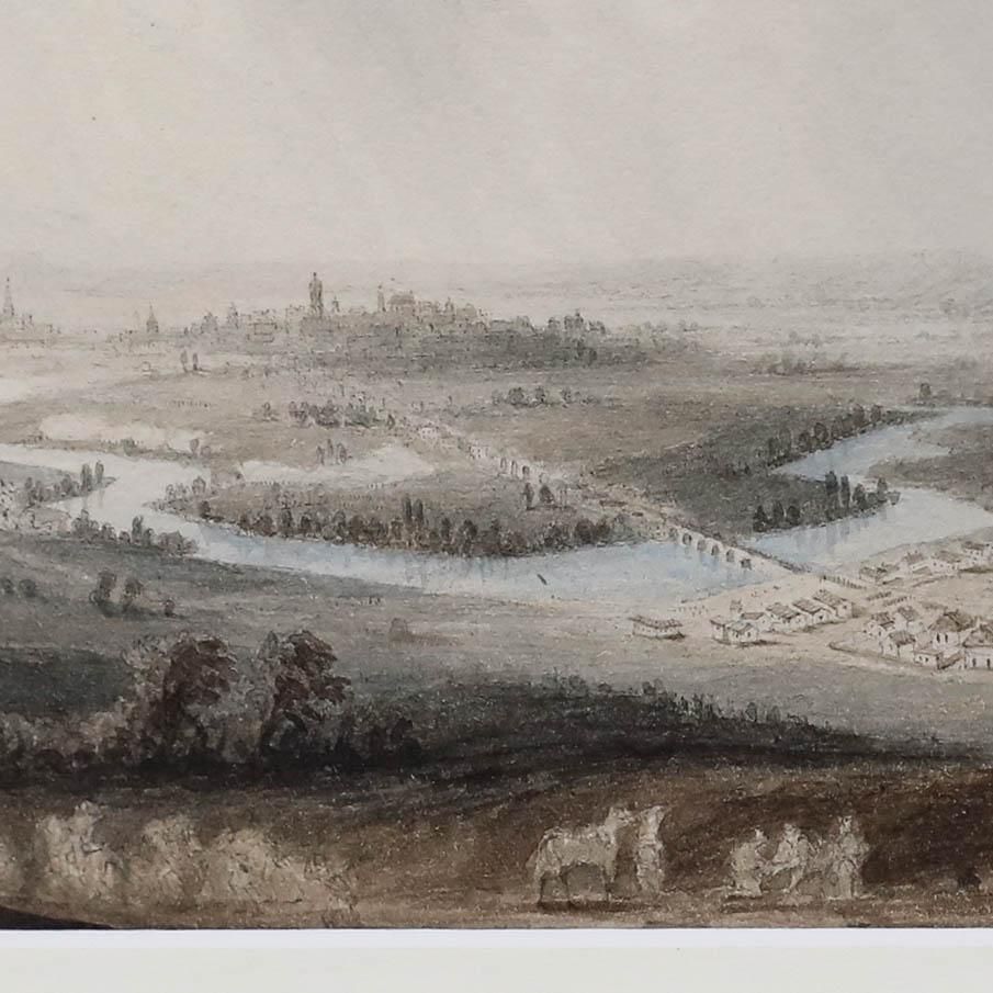 After Giuseppe Pietro Bagetti (1764 1831) Watercolour, The Battle Of Znaim photo Art