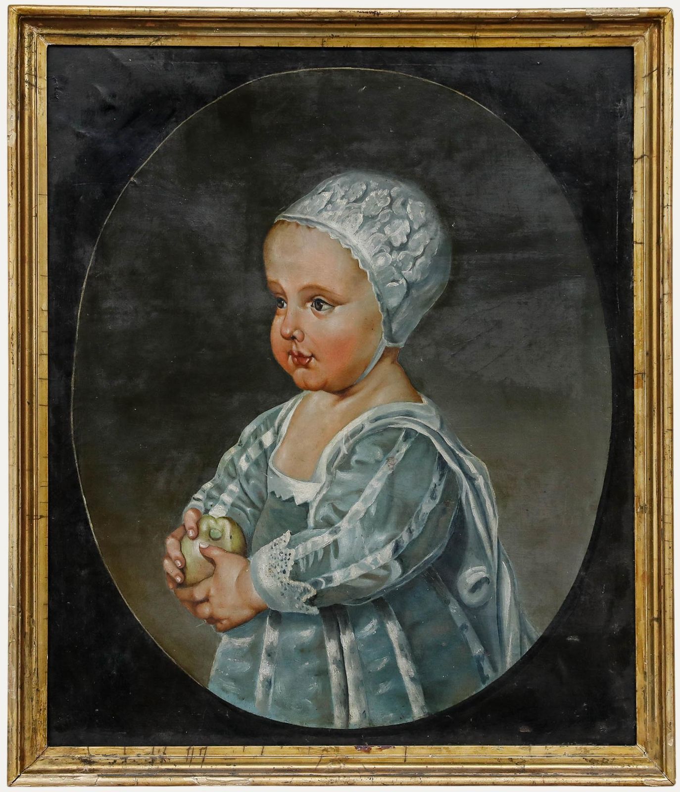 After Anthony Van Dyck (1599 1641) Oil, Portrait Of Infant James II