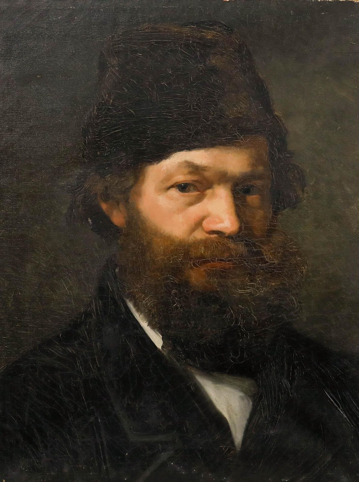 Attrib. Hedwig Von Lepel Gnitz (1850 1925) Oil, A Bearded Gentleman photo furniture