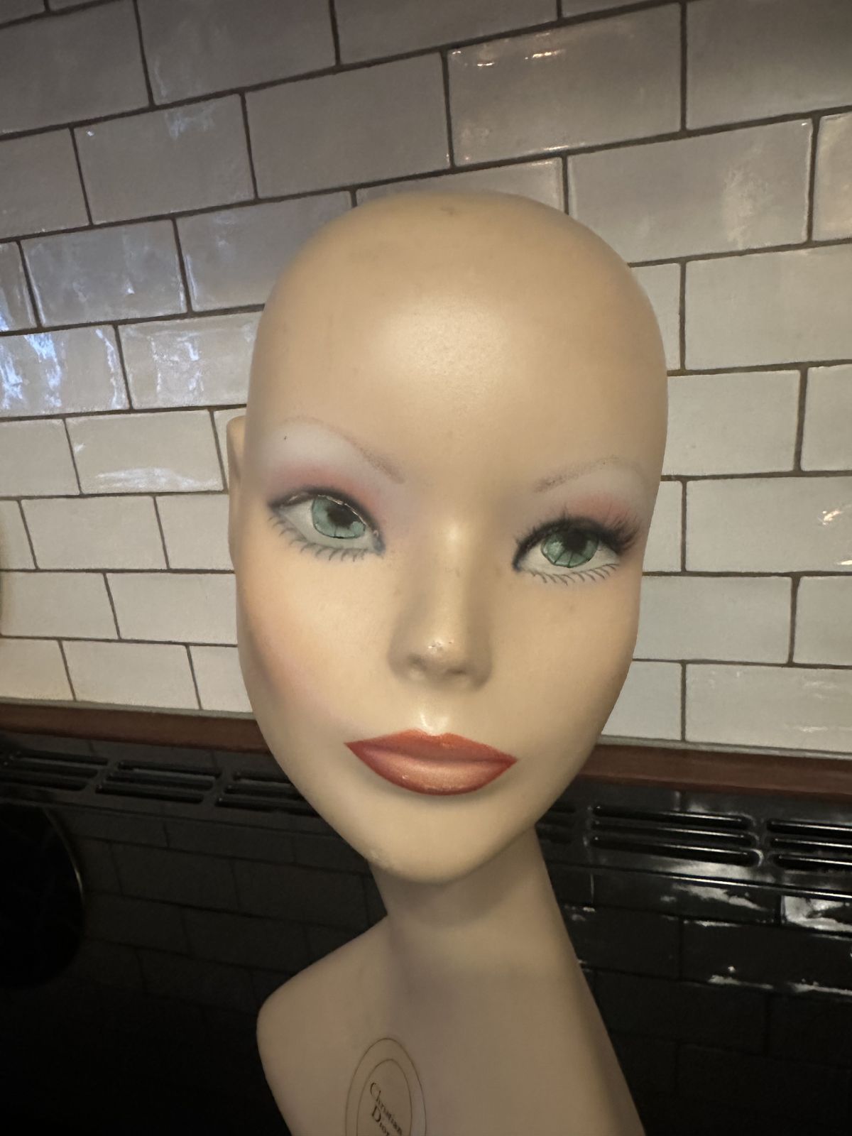 Christian Dior Mannequin Head 1970's Stamped photo Home Decor