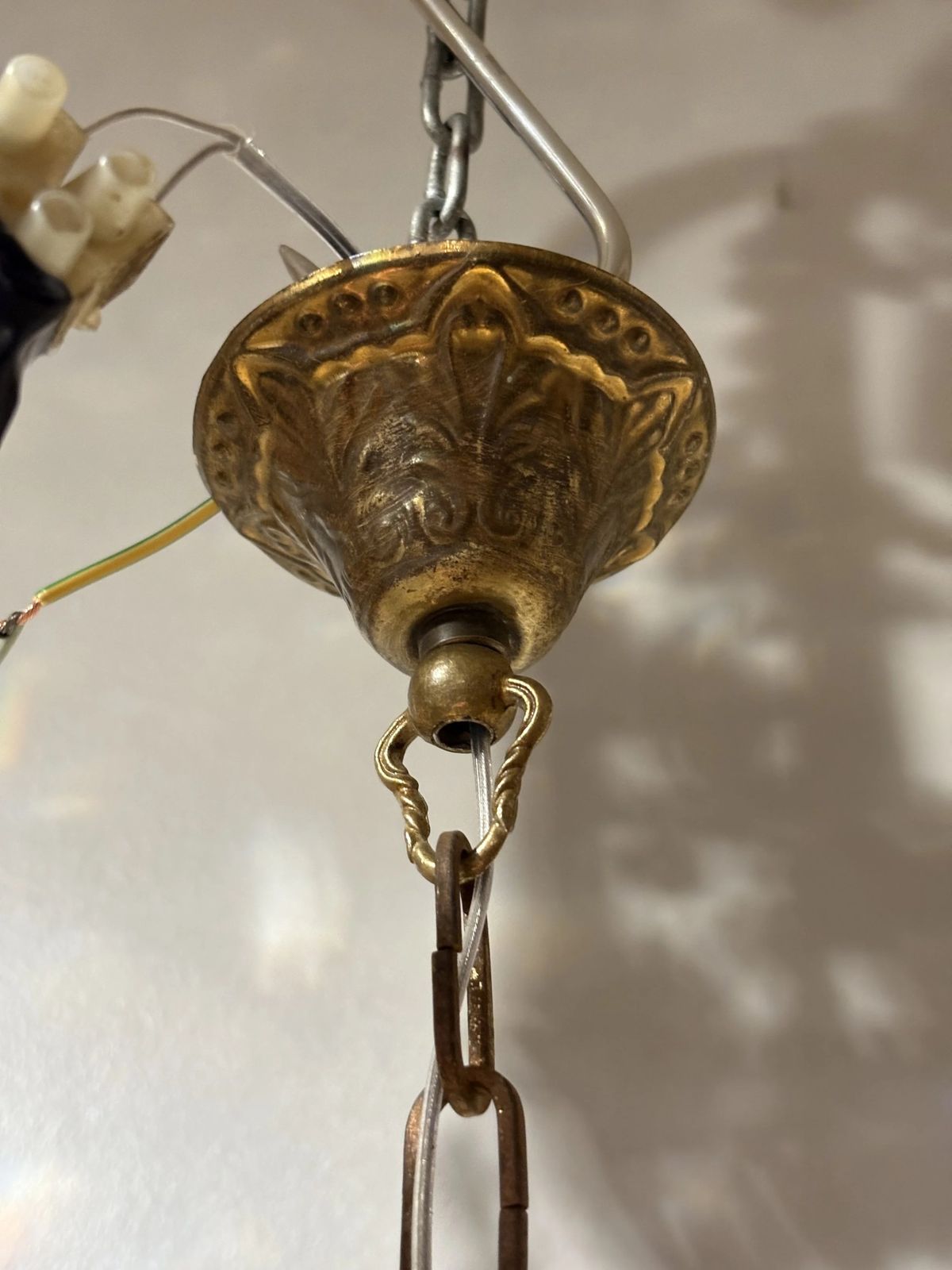 Italian Mid Century “Maria Teresa” Chandelier With Bohemian Crystal photo buy