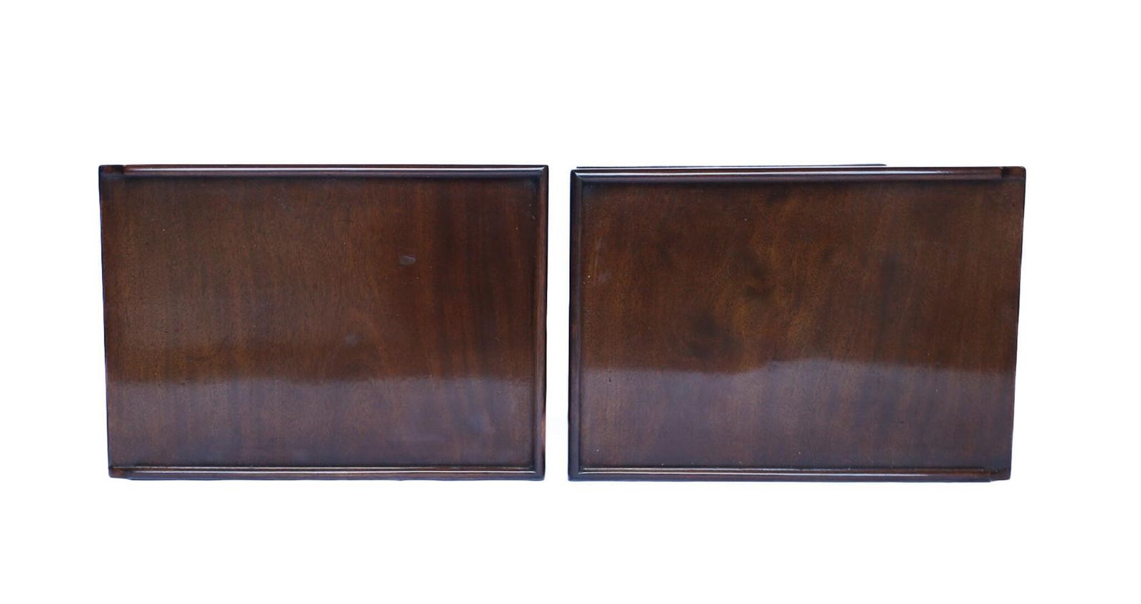 Pair Victorian Mahogany Multi Drawer Chests photo vintage